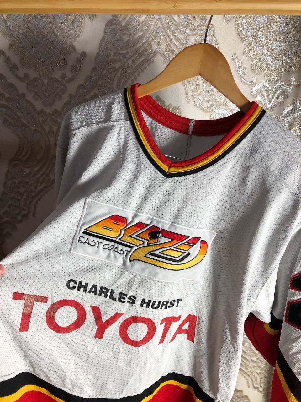 Ccm × Vintage VERY RARE BLAZE EAST COAST HOCKEY CANADA JERSEY BLOKECORE Size US L / EU 52-54 / 3 - 4 Thumbnail