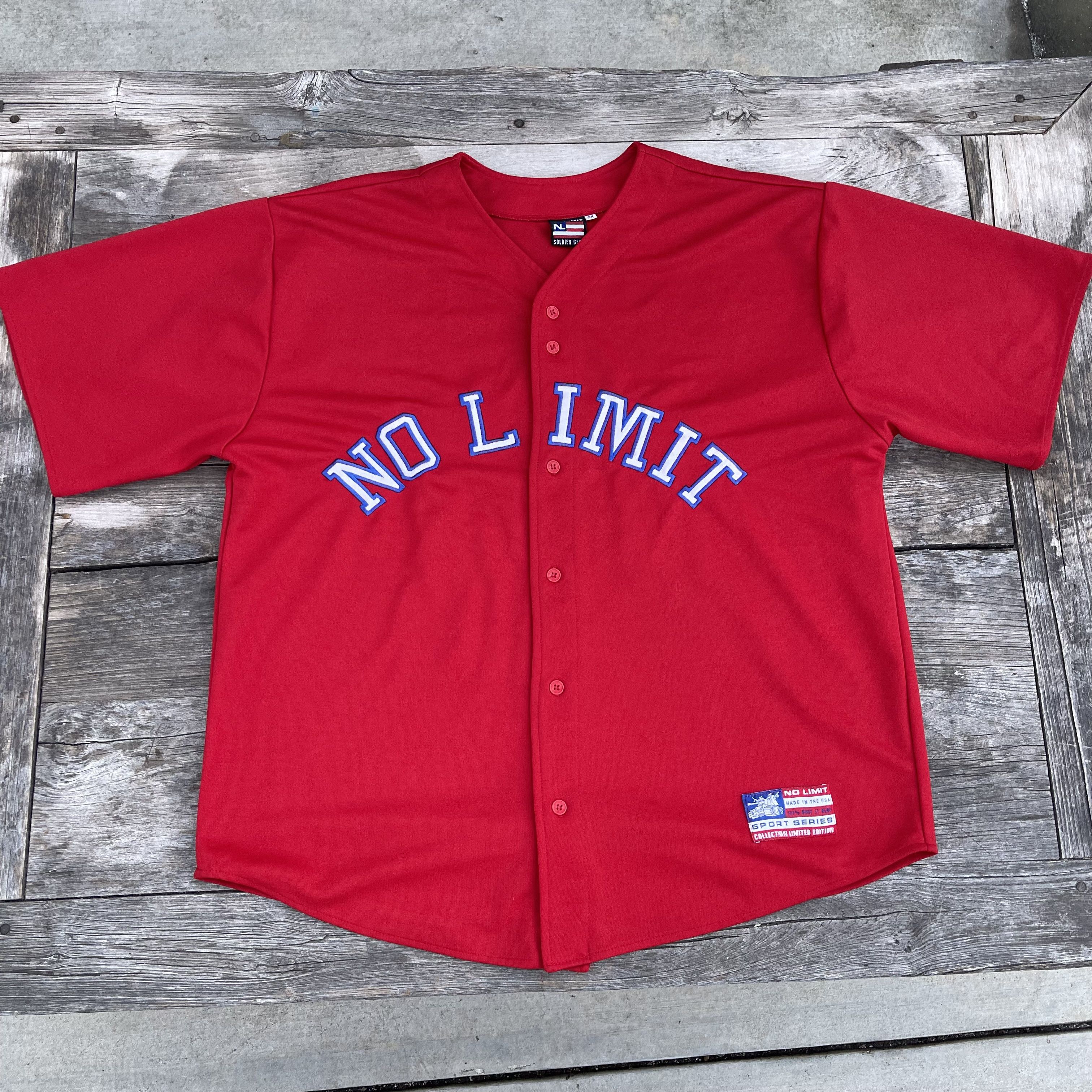 Rap Tees Vintage No Limit Soldier Gear Baseball Jersey Size US XXL / EU 58 / 5 - 1 Thumbnail