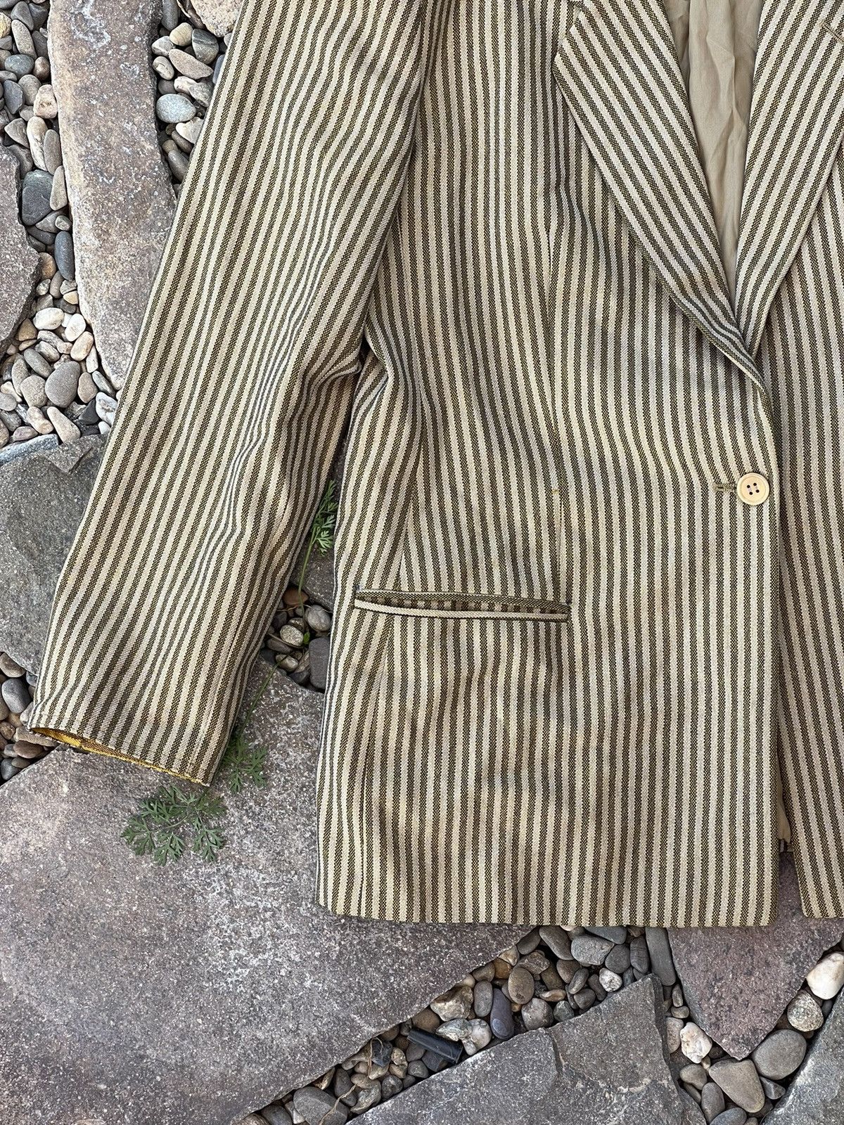 Giorgio Armani 80’s Giorgio Armani vintage striped cocktail blazer rare Size 44R - 9 Thumbnail