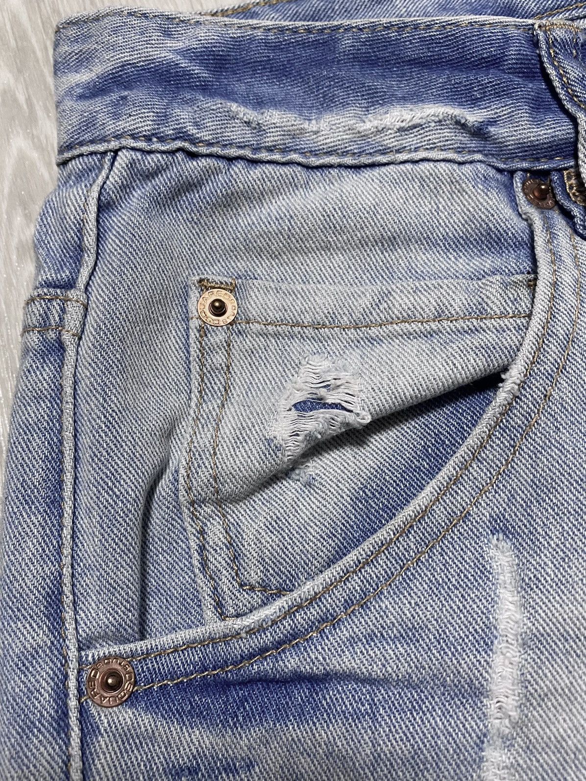 Dsquared2 Women’s Dsquared2 Washed Torn Distressed Jeans Denim Dyed Size 28" / US 6 / IT 42 - 12 Thumbnail