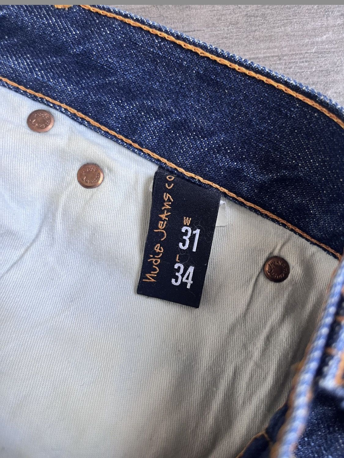 Nudie Jeans × Vintage Nudie Blue Nore Regular Straight Jeans Denim Size US 31 - 5 Thumbnail