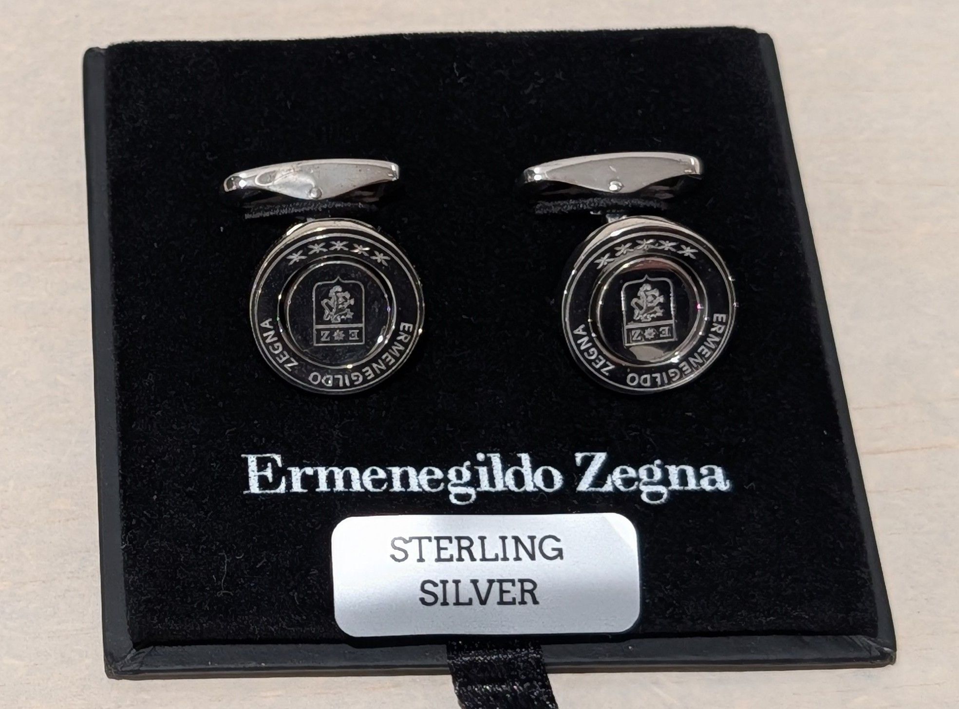 Ermenegildo Zegna Ermenegildo Zegna Sterling Silver Stud Cufflinks Size ONE SIZE - 1 Thumbnail