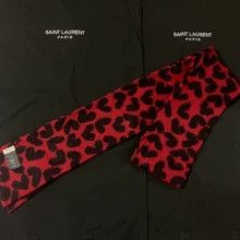 Saint Laurent Paris Saint Laurent 14fw Red Heart Caterpillar Scarf Size ONE SIZE - 2 Thumbnail