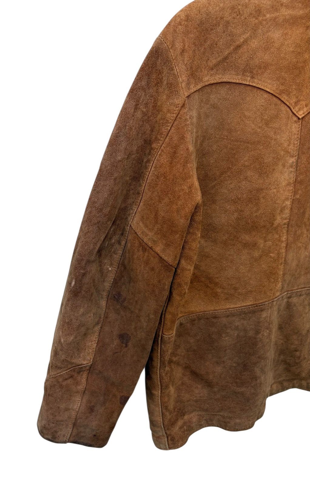 Schott Vintage Schott Western Suede Shearling Sherpa Lining Coat 38 Size US M / EU 48-50 / 2 - 13 Thumbnail