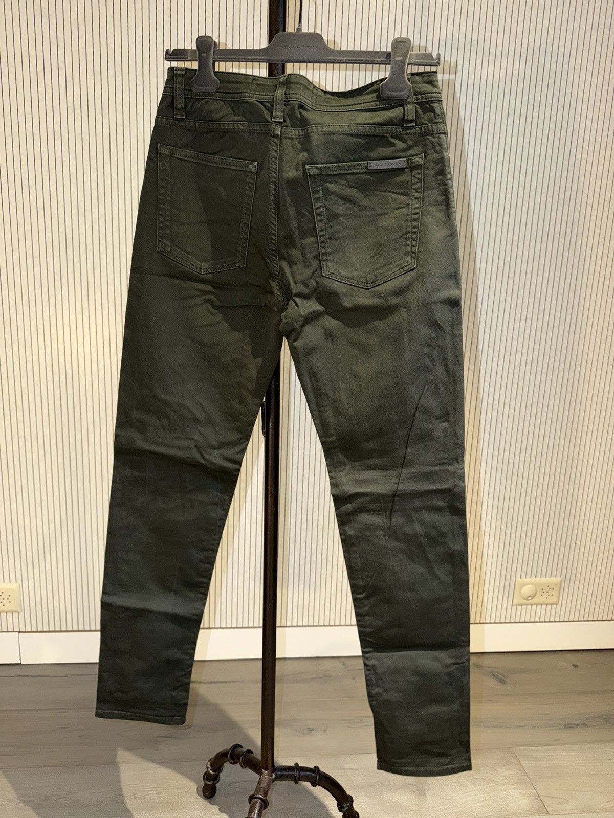 Dolce & Gabbana Dolce & Gabbana Green Chino Pants Size US 29 - 3 Thumbnail