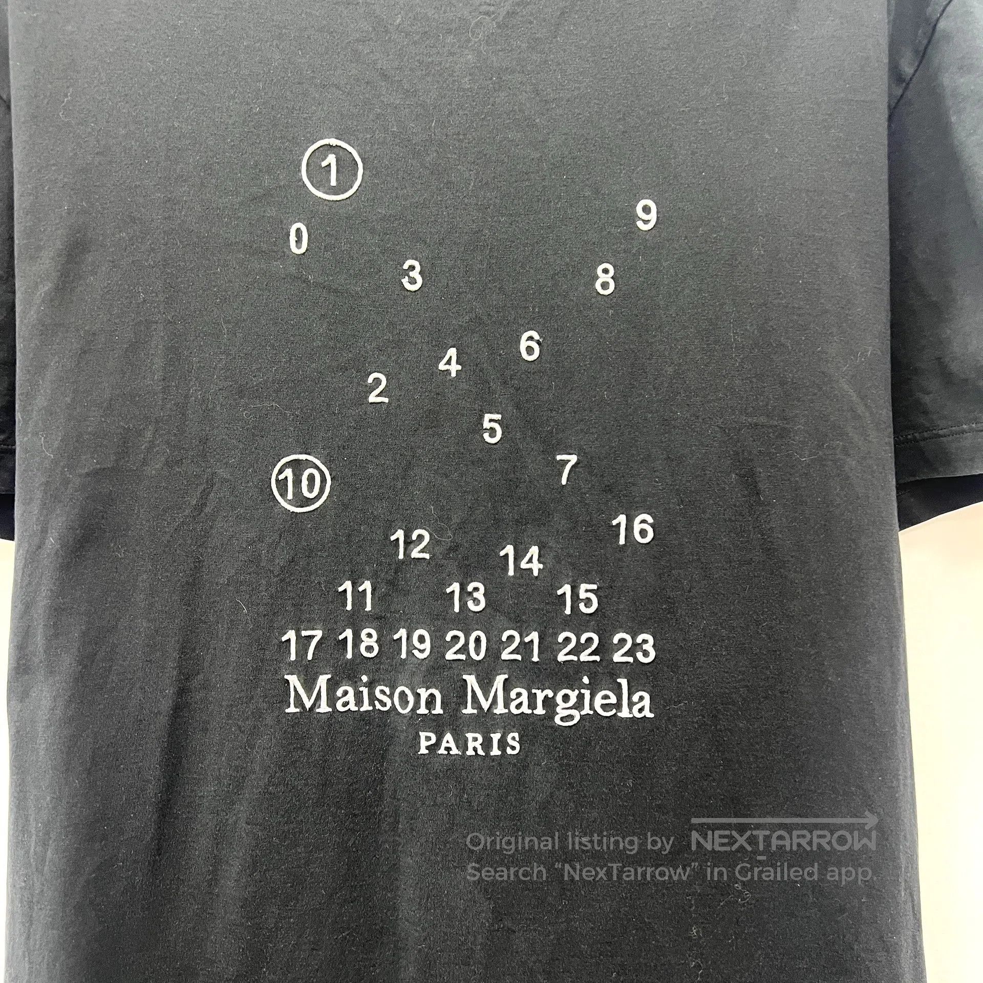 Maison Margiela Maison Margiela Black Digital Print Cotton Round Neck Shor Size US XL / EU 56 / 4 - 4 Thumbnail