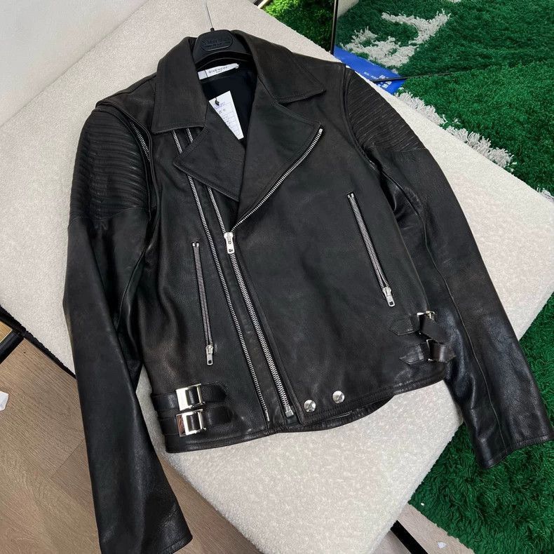 Givenchy Givenchy Givenchy Leather Biker Jacket with Double Zippers Size US L / EU 52-54 / 3 - 5 Thumbnail