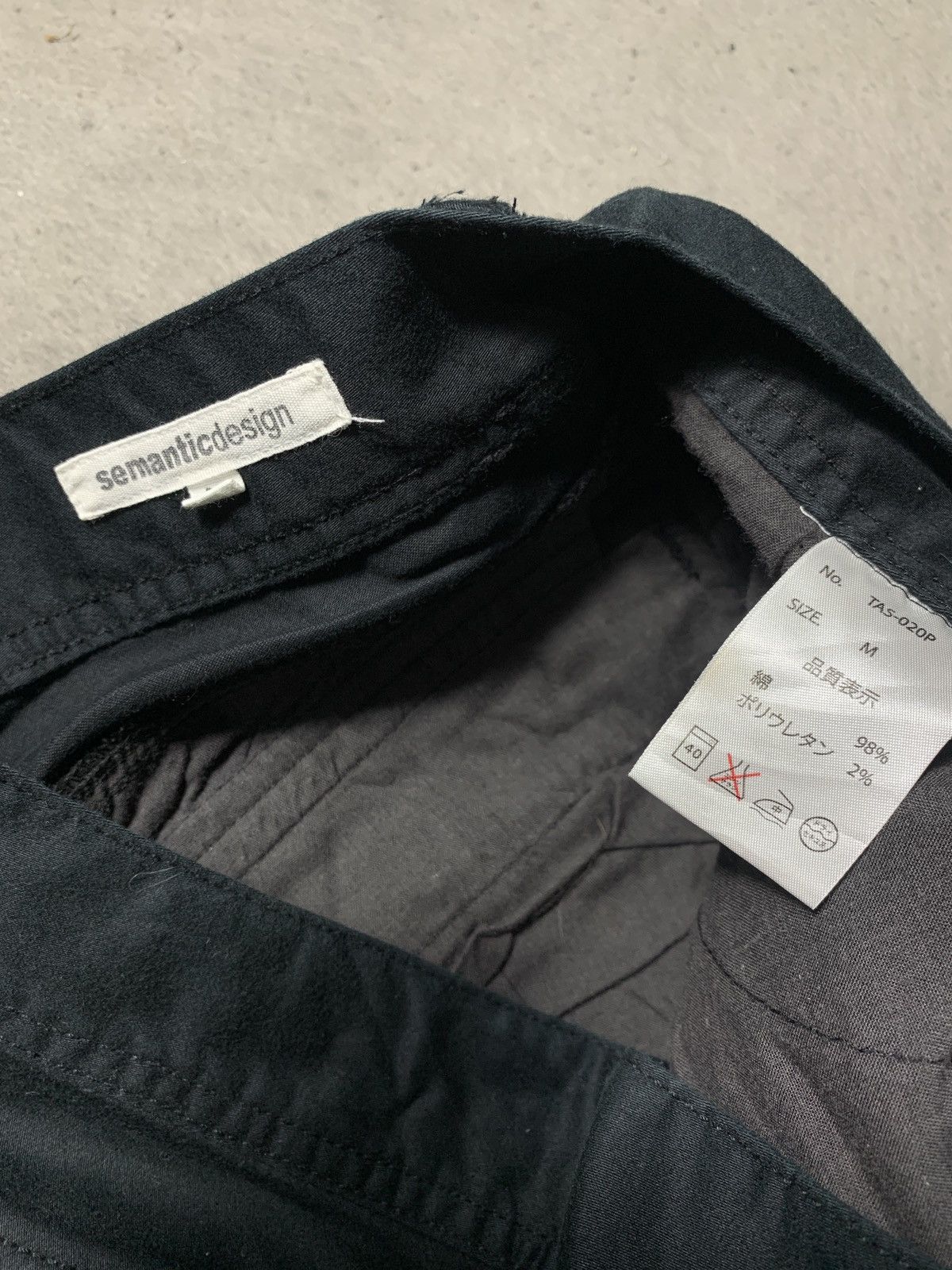 semanticdesign Semantic Design Multi Pockets Cargo Pant in Black Size US 31 - 6 Thumbnail