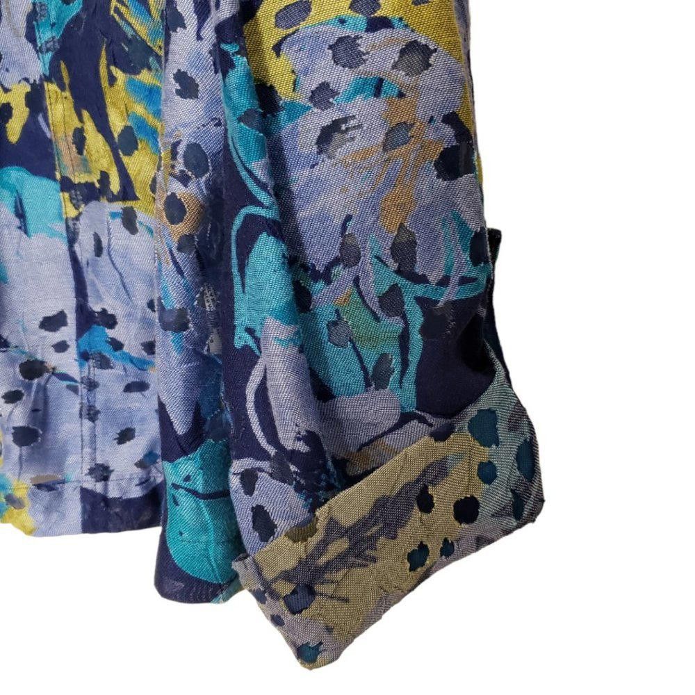 Designer CT187a Ruby Rd. Favorites Blue Button Down Shirt 14P Size XL / US 12-14 / IT 48-50 - 5 Thumbnail