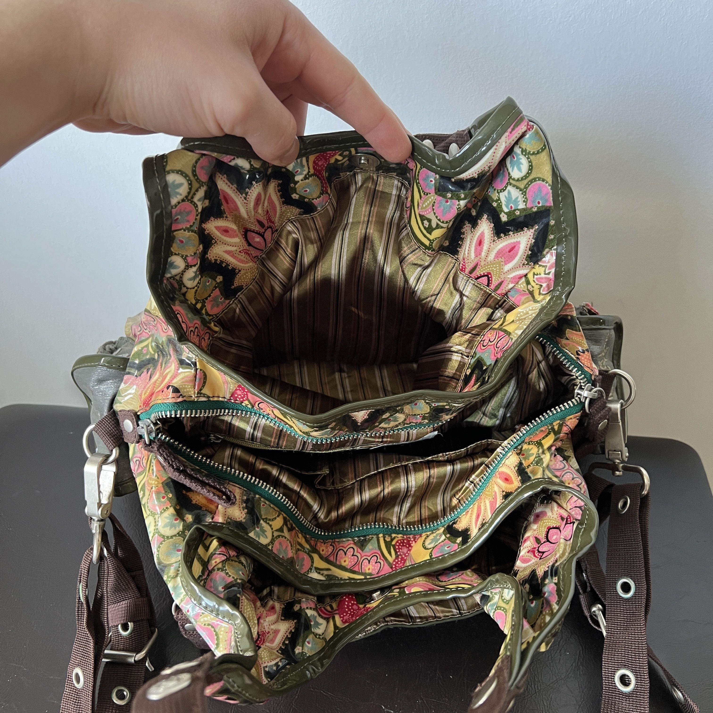George Gina & Lucy Vintage GEORGE GINA & LUCY WAHUNA HAI Vinyl 2005 Floral Bag Size ONE SIZE - 10 Thumbnail