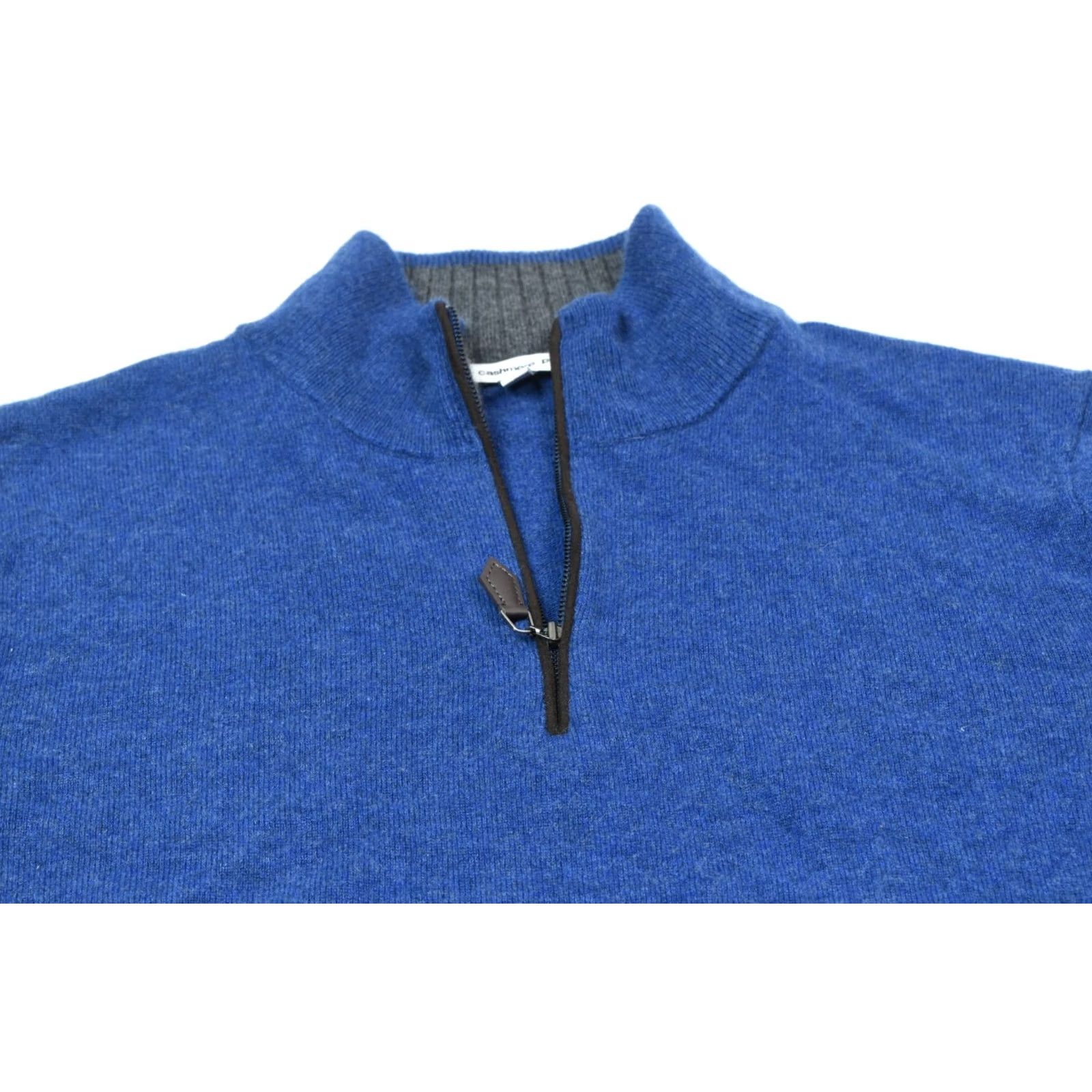Y/Project The Cashmere Project 1/4 Zip Sweater Blue Long Sleeve Pullover Mens Large Size US L / EU 52-54 / 3 - 3 Thumbnail