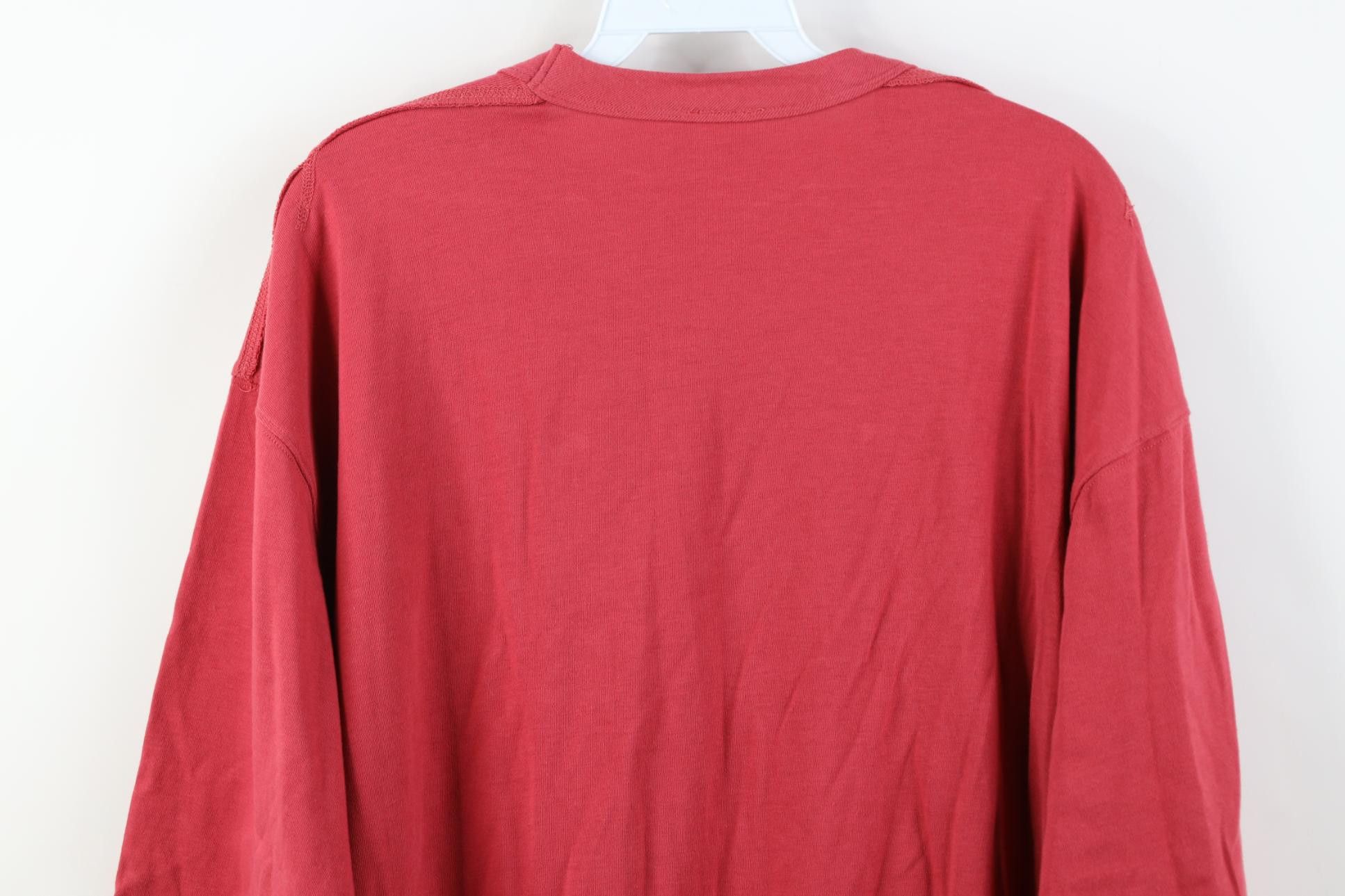 Evisu Vintage 90s EVISU Jeans Pocket Short Sleeve T-Shirt Red Size US XL / EU 56 / 4 - 15 Thumbnail