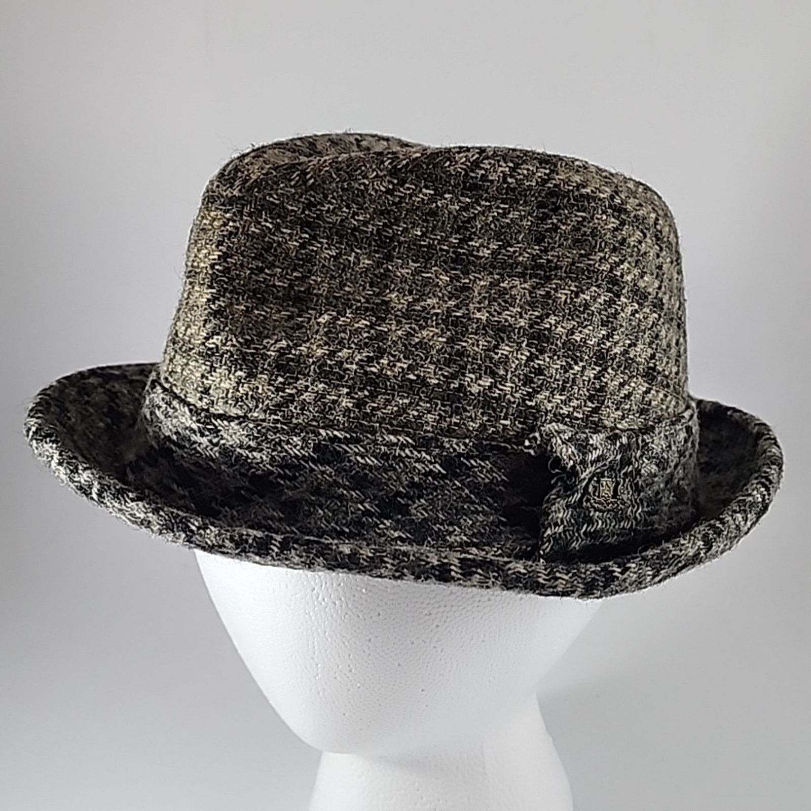 Stetson Vintage Stetson Fedora Hat Men's 6-3/4 Gray Houndstooth Size ONE SIZE - 2 Thumbnail