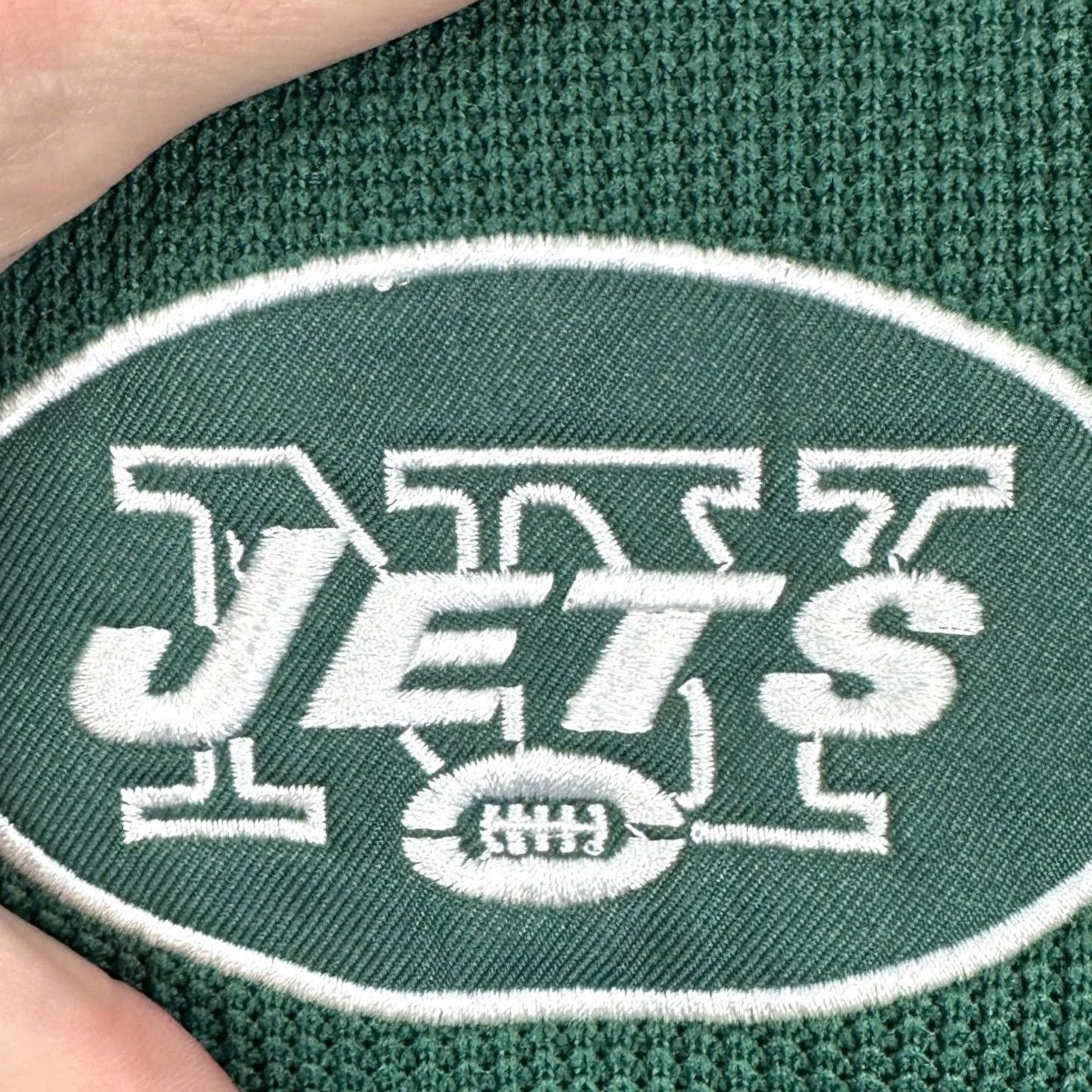 NFL New York Jets Mens Large Jacket Full Zip Green Fleece Lined NFL Track Jacket Size US L / EU 52-54 / 3 - 6 Thumbnail