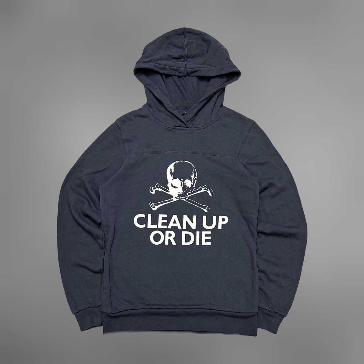 Japanese Brand Vintage Katharine Hamnett Skull Clean Up Or Die Hoodie Size US S / EU 44-46 / 1 - 1 Thumbnail