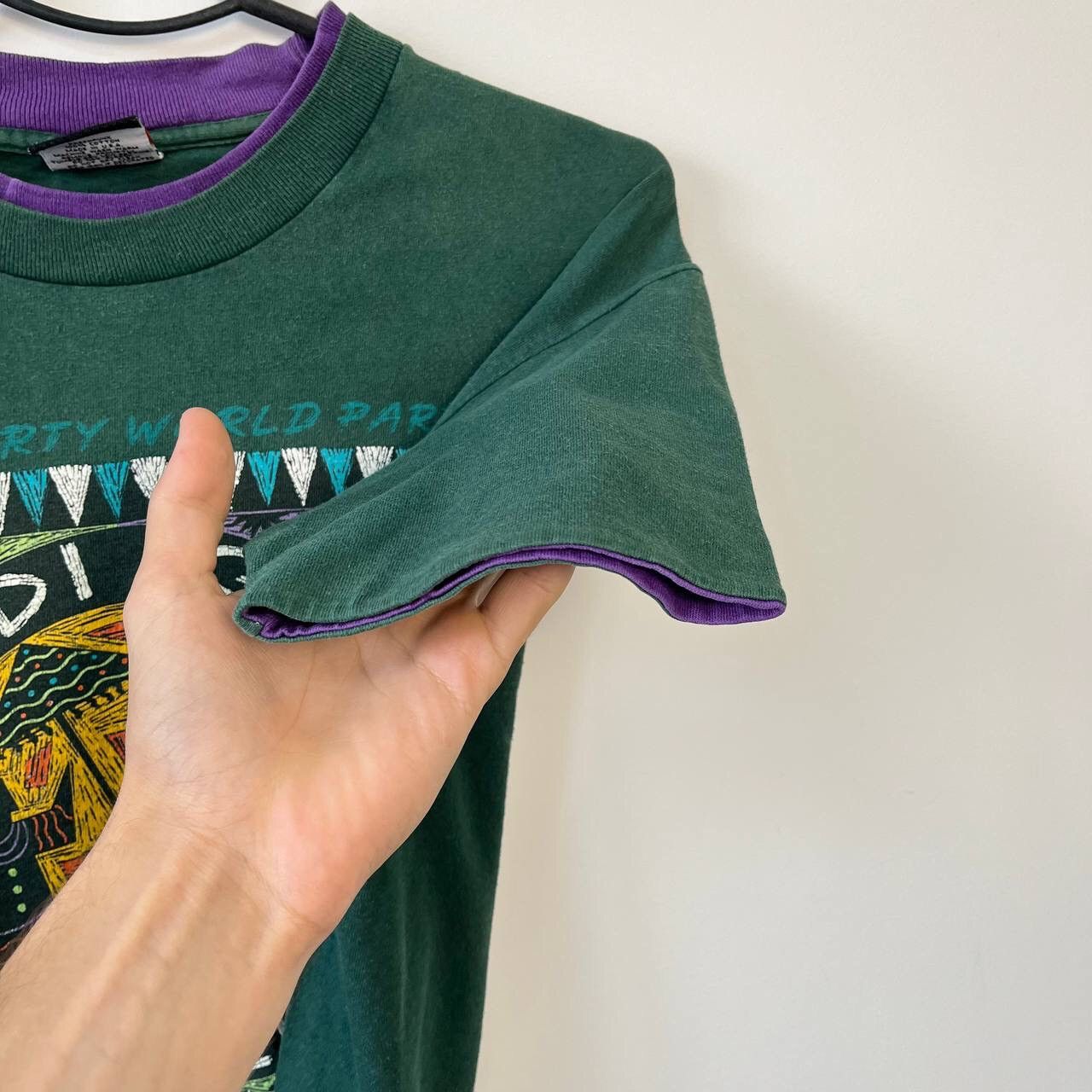 Vintage Vintage 1991 Mardi Gras New Orleans Logo T-Shirt Signal Size US M / EU 48-50 / 2 - 7 Thumbnail