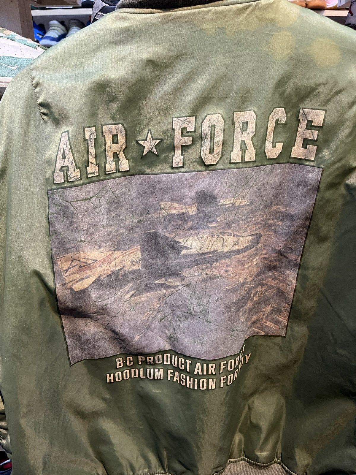 Vintage Bomber Jacket Back Fire Usa Air Force Size US L / EU 52-54 / 3 - 2 Thumbnail