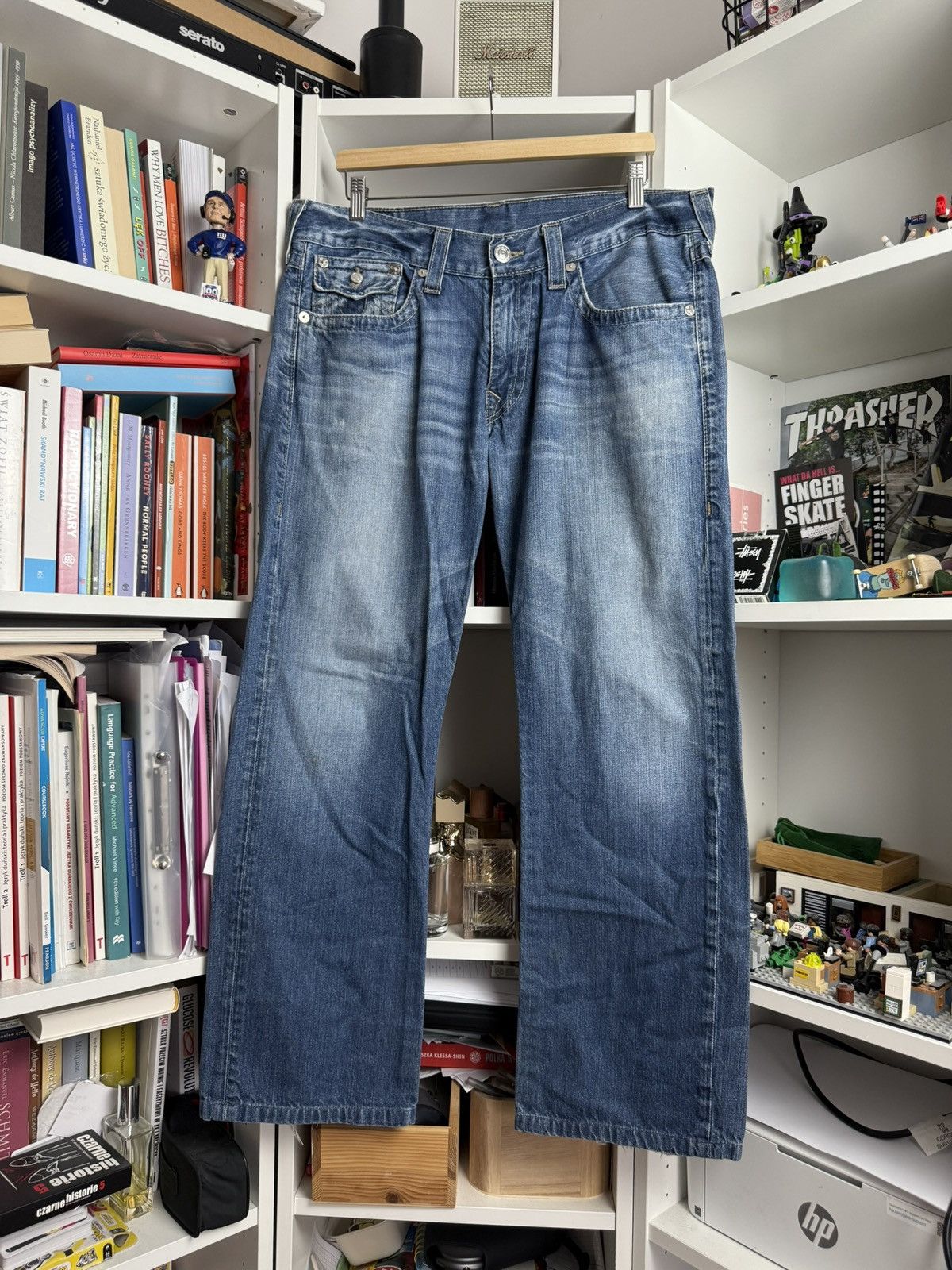 True Religion × Vintage VIntage y2k True Religion bobby super T baggy denim pants 36 Size US 36 / EU 52 - 2 Thumbnail