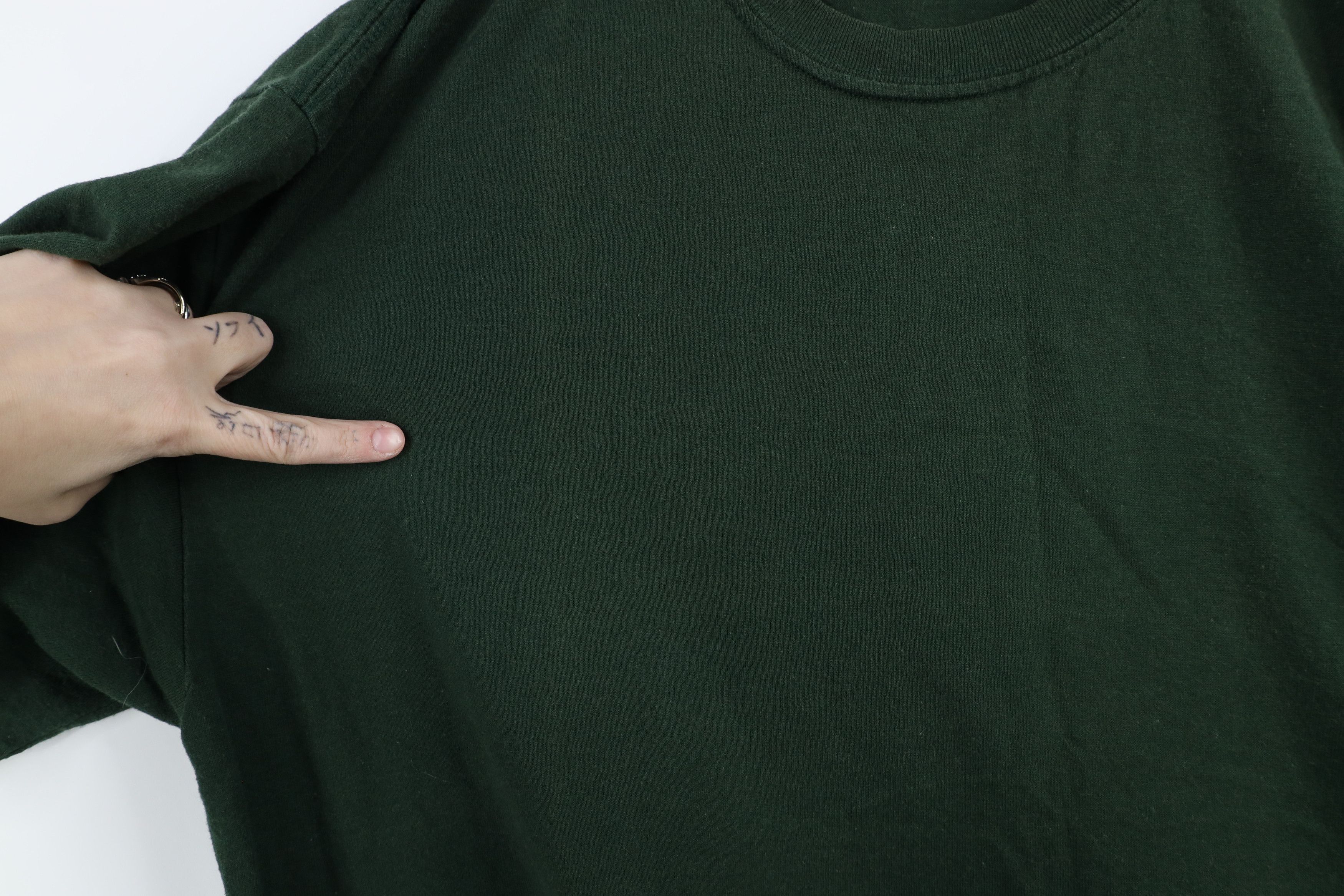 Vintage Vintage Y2K Streetwear Short Sleeve T-Shirt Hunter Green Size US XL / EU 56 / 4 - 4 Thumbnail