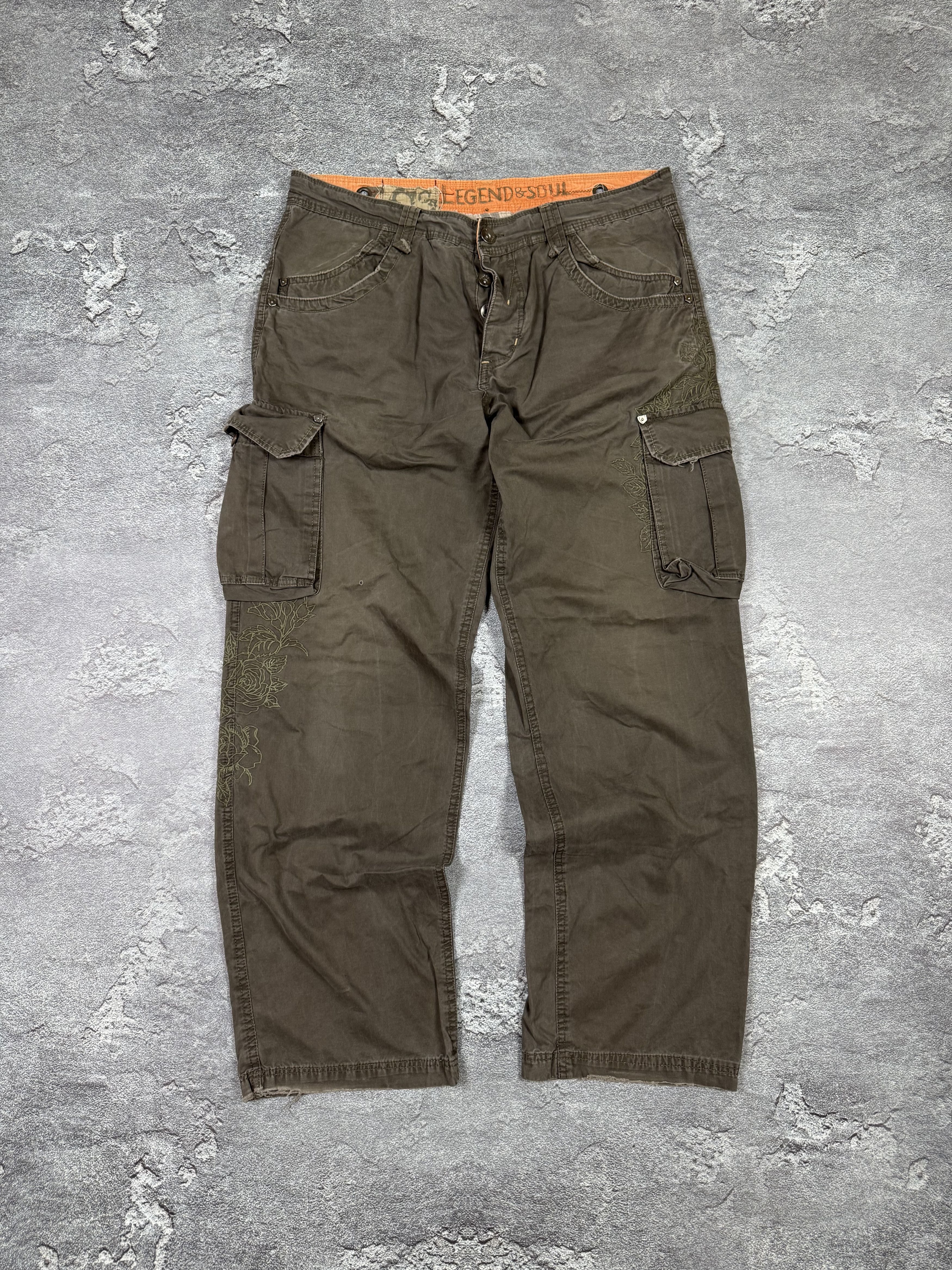 If Six Was Nine If Six Was Nine Cargo Straight Flared Pants Size 32 Y2K 00s Size US 32 / EU 48 - 2 Thumbnail