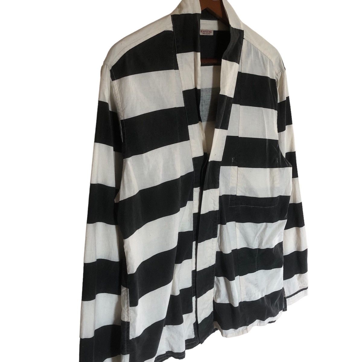Kapital Black & White Stripe Kapital Light Jacket Size US M / EU 48-50 / 2 - 2 Thumbnail