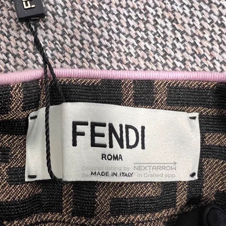 Fendi Fendi Ribbon full print logo flower bud shorts Size 25" / US 0 / IT 36 - 3 Thumbnail