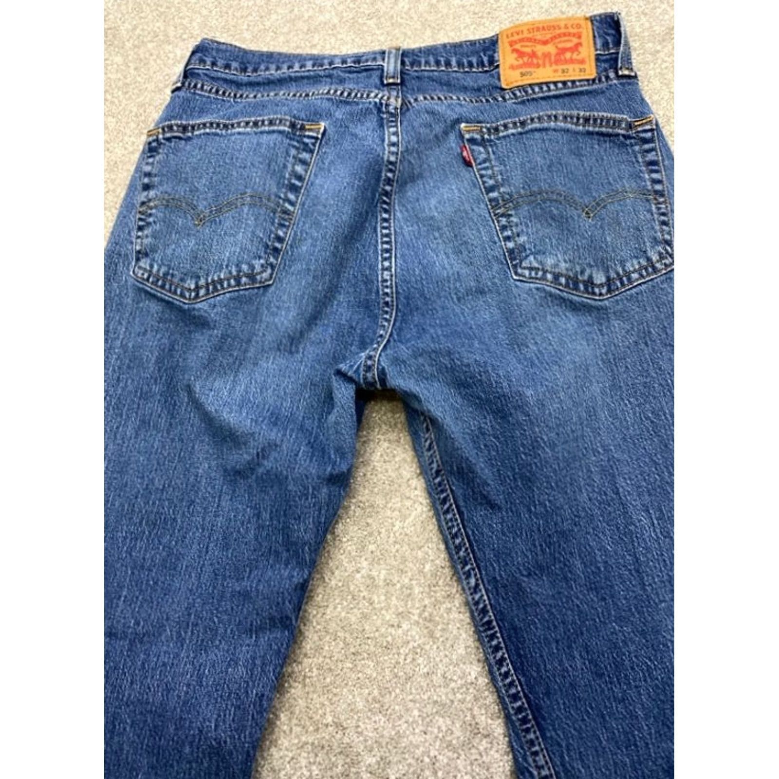Levi's VINTAGE Levi's 501 Jeans Mens 36x32 Blue Denim Button Fly Straight 4605 Jeans Mens Size US 36 / EU 52 - 7 Thumbnail