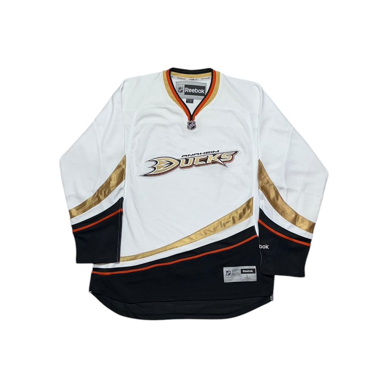 NHL × Reebok × Vintage Anaheim Ducks Reebok Wordmark Road Hockey Jersey Size US L / EU 52-54 / 3 - 1 Thumbnail