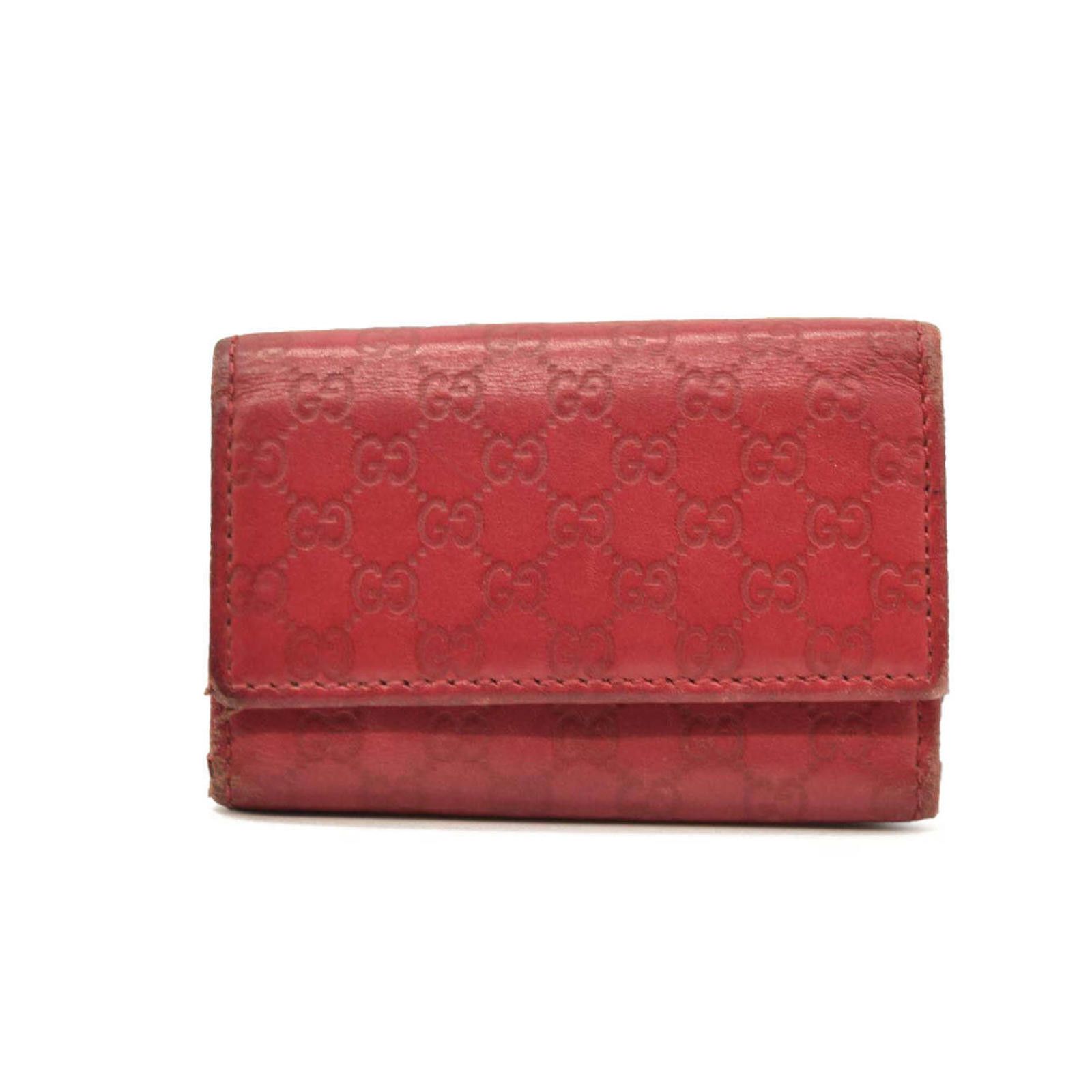 Gucci Gucci Guccissima 6 Key Holder Case Pink Size ONE SIZE - 1 Thumbnail