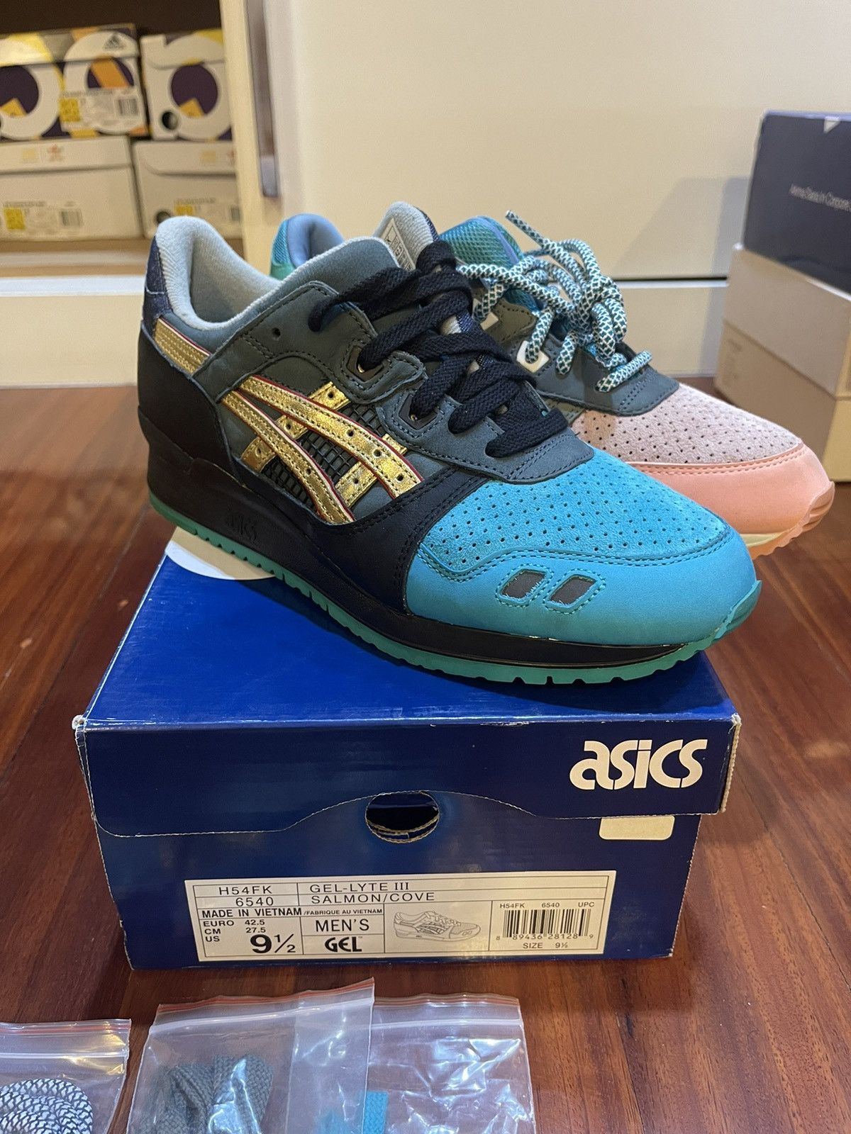 ASICS GEL-LYTEⅢ KITH HOMAGE SALMON／COVE Asics GEL-Lyte III OG