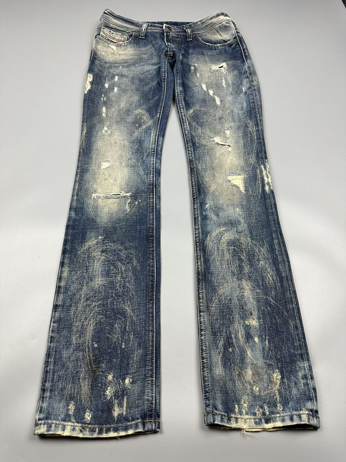 Diesel × Vintage 🔥Rare🔥Distressed Vintage Diesel Industry Lowky Regular Denim Size US 28 / EU 44 - 3 Thumbnail