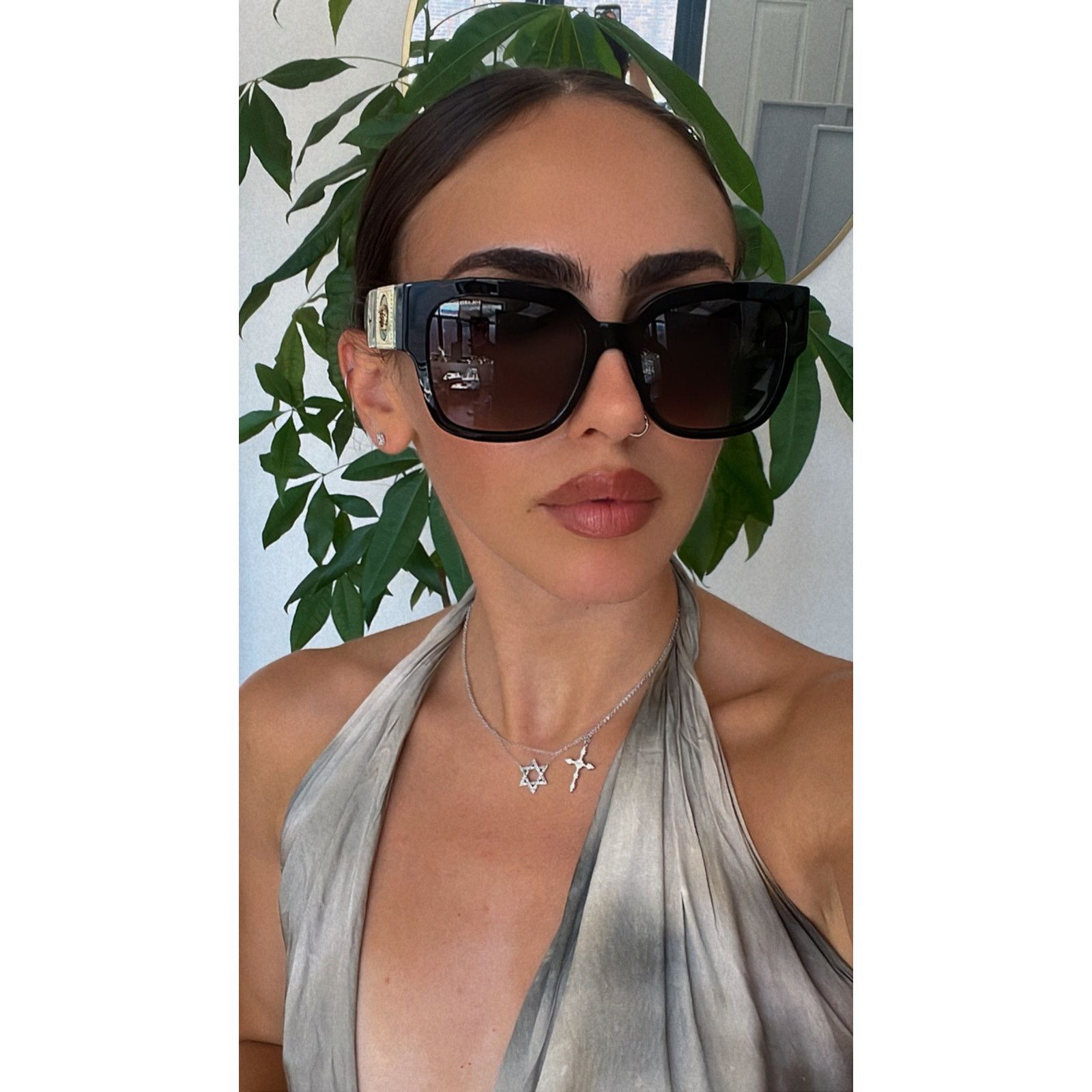Versace NEW Versace VE4437U Polarized Sunglasses in Black Size ONE SIZE - 2 Thumbnail
