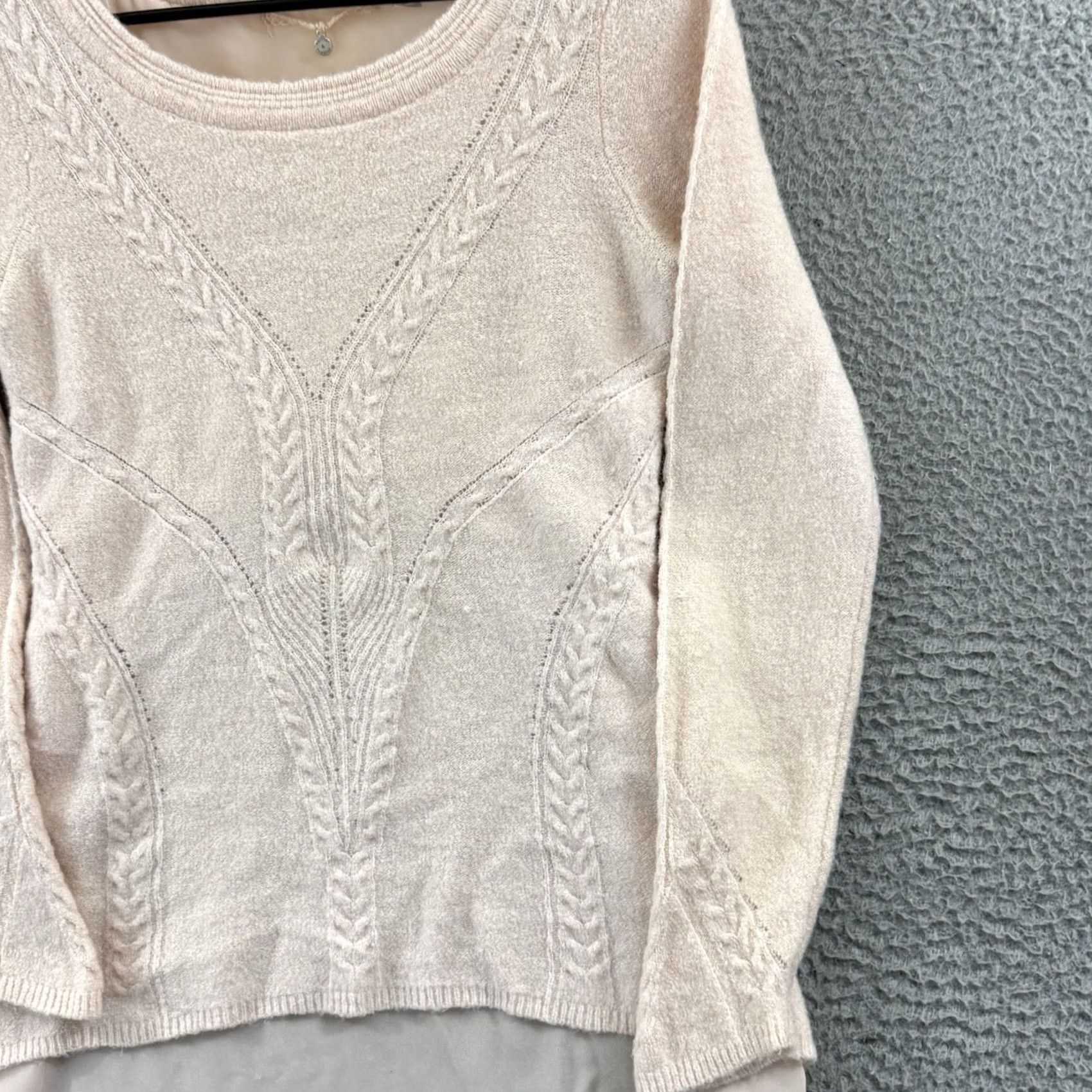 Anthropologie Anthropologie Sweater Women’s Medium Knitted & Knotted Alpaca Wool Sheer Boat Neck Asymmetrical Sleeve Size M / US 6-8 / IT 42-44 - 5 Thumbnail