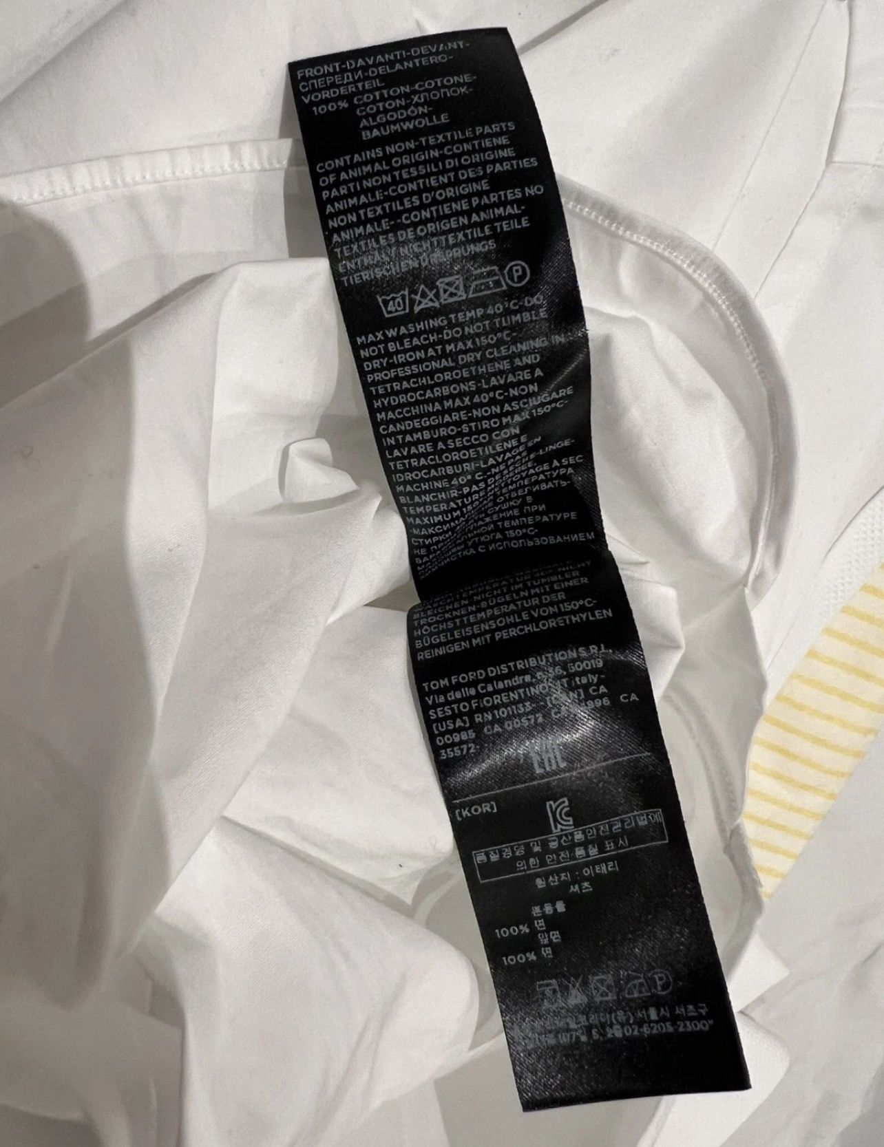 Tom Ford TOM FORD White Dress tuxedo Shirt Size 15 39 Long Sleeves Size US M / EU 48-50 / 2 - 18 Thumbnail