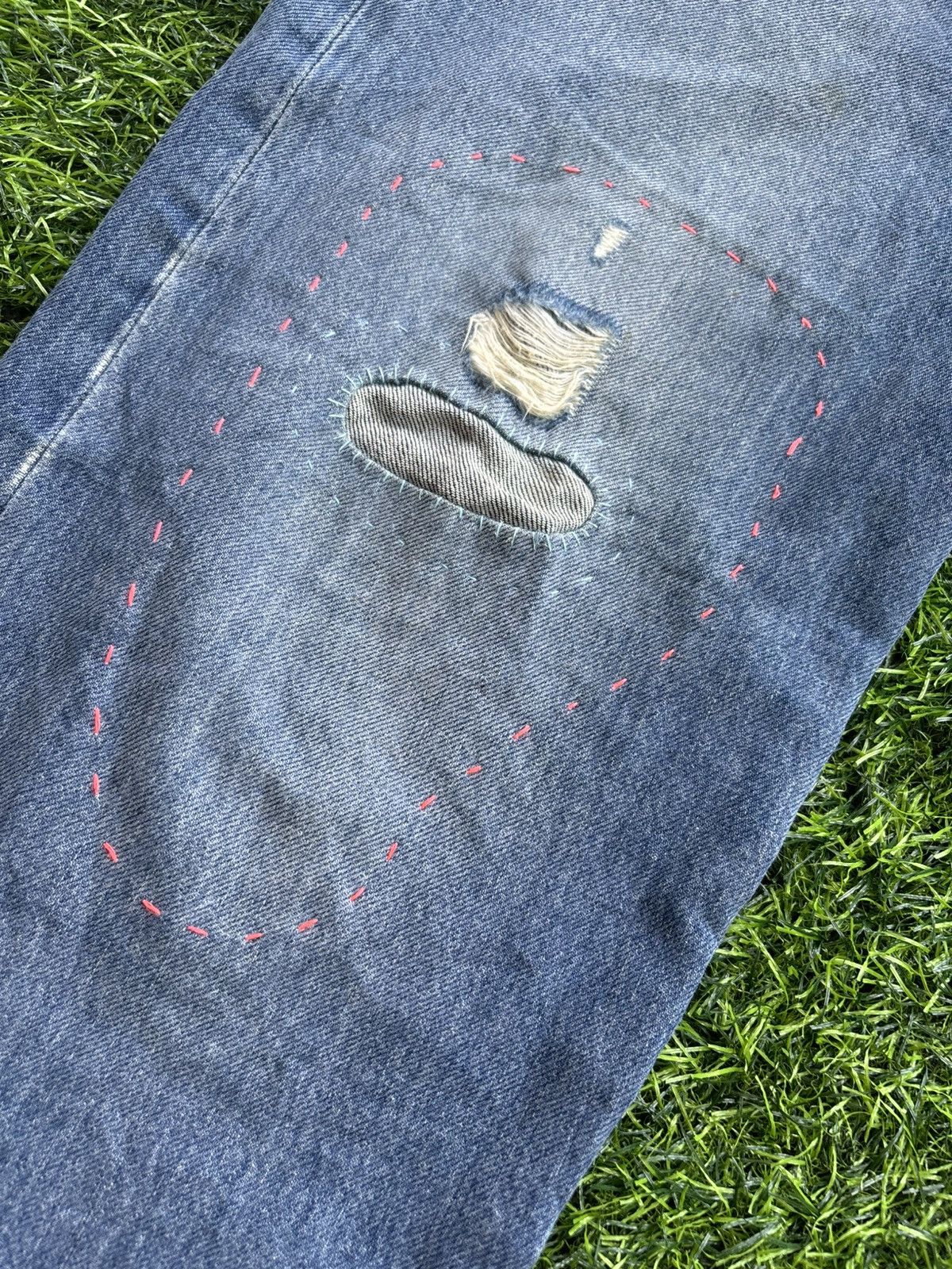 (+)PEOPLE (+) People Distressed Denim Jeans Size US 32 / EU 48 - 6 Thumbnail