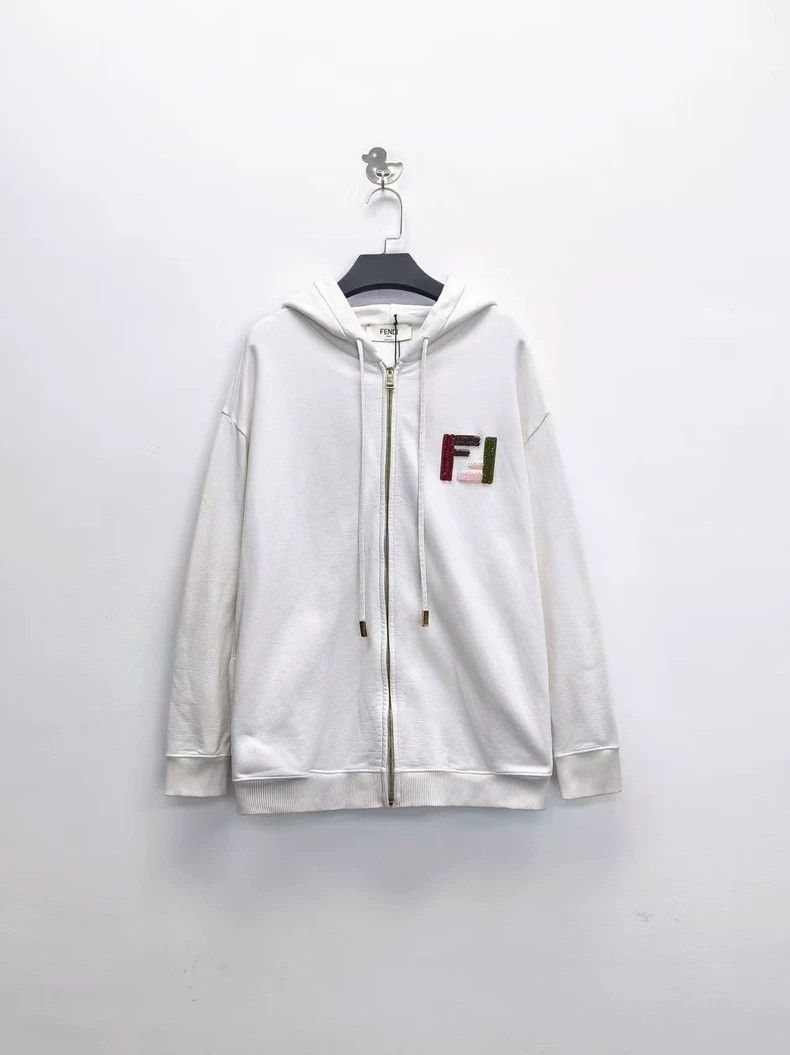 Fendi Fendi FW24 Double F Embroidered Hoodie - dmc Size US M / EU 48-50 / 2 - 1 Thumbnail