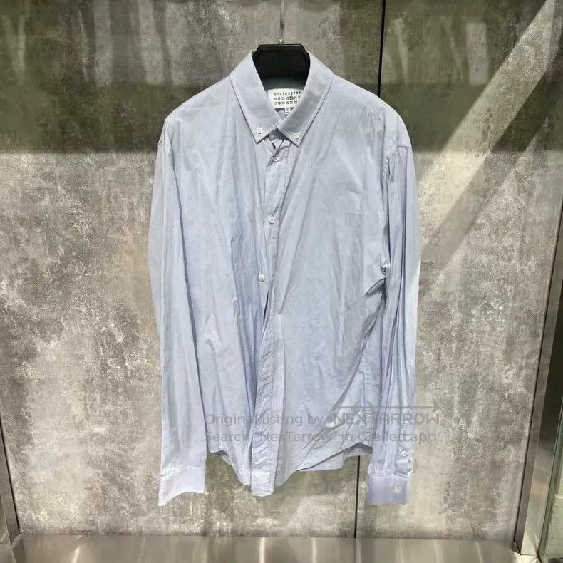 Maison Margiela Maison Margiela Size 41 No. 14 Blue-blue shirt Size US XS / EU 42 / 0 - 1 Thumbnail
