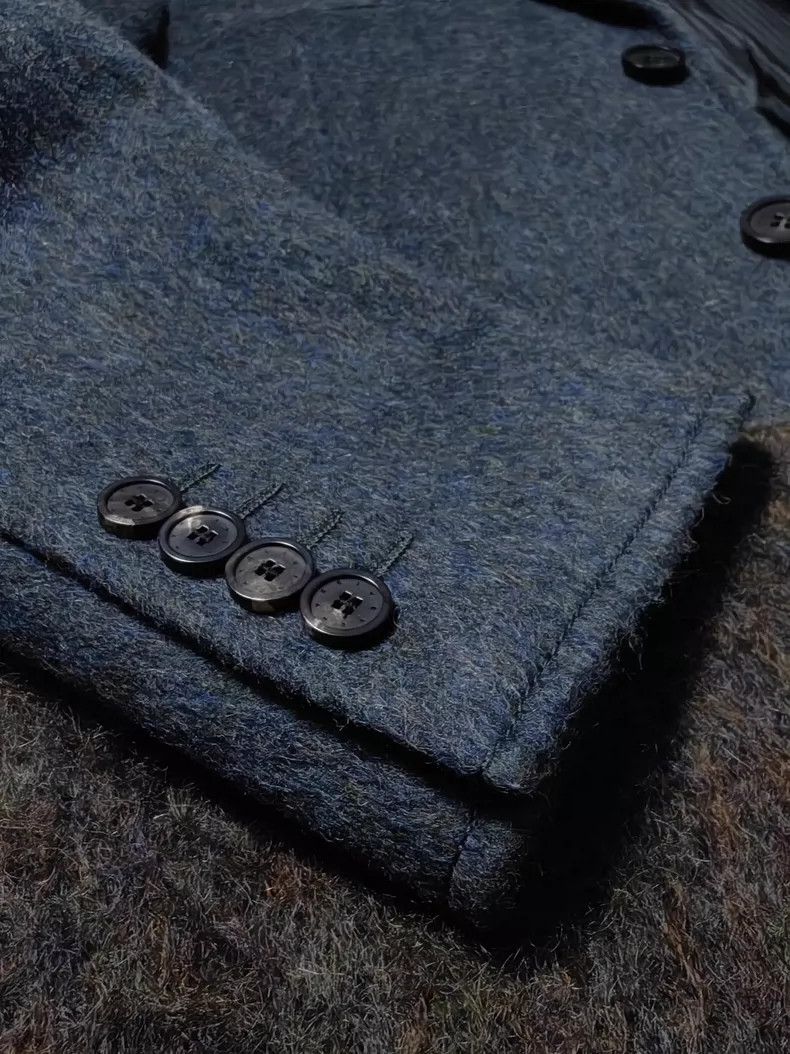 Givenchy Givenchy New Wool and Mohair Blend Patchwork Coat Size US M / EU 48-50 / 2 - 7 Thumbnail