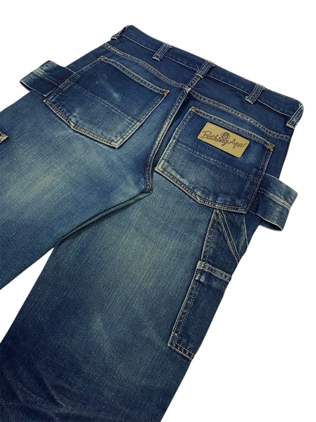 Bape Vintage A Bathing Ape Busyworks Double Knee Denim Size US 28 / EU 44 - 6 Thumbnail