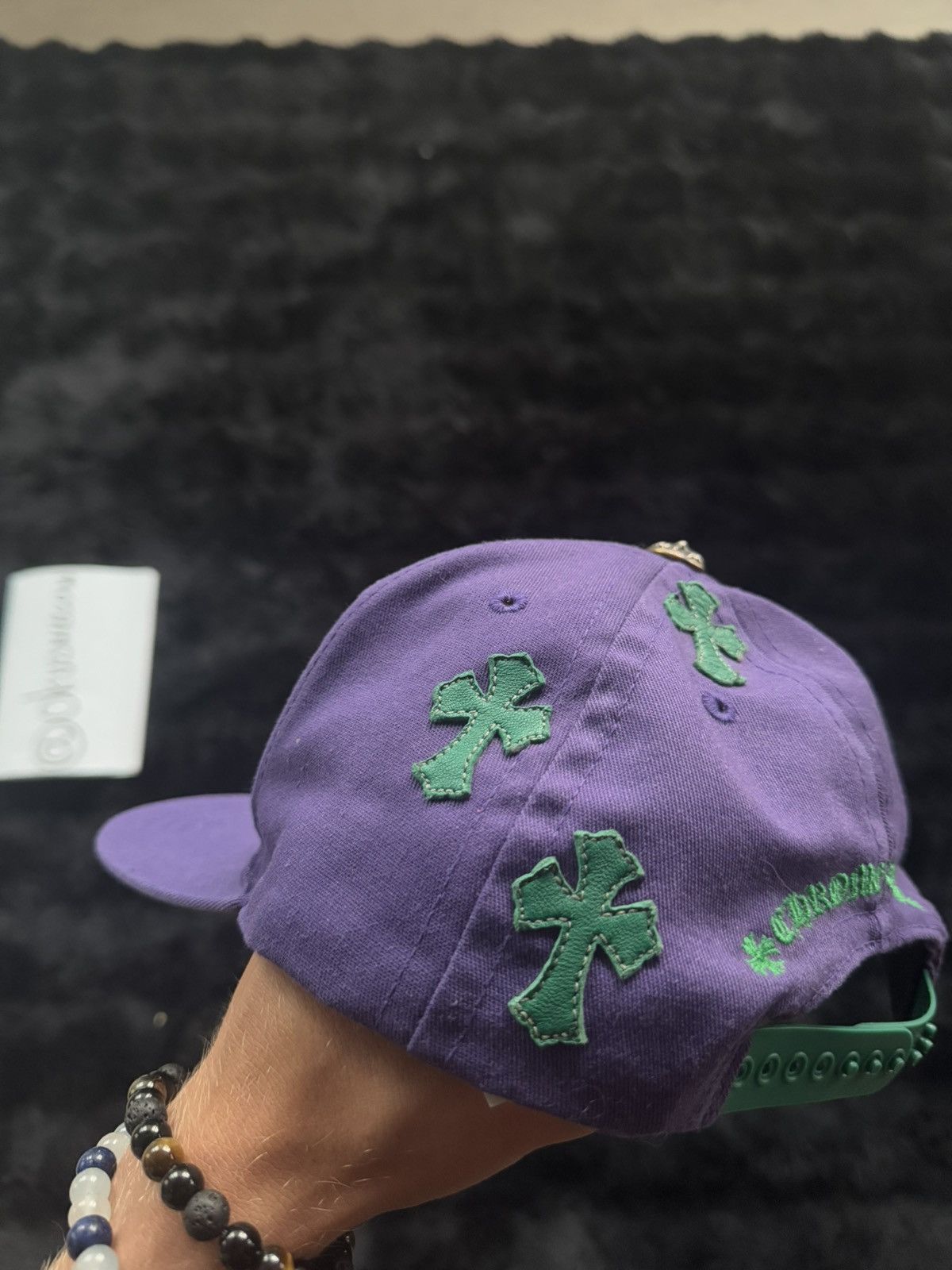 Chrome Hearts Chrome Hearts Cross Patch Trucker Hat Purple Green Size ONE SIZE - 9 Thumbnail
