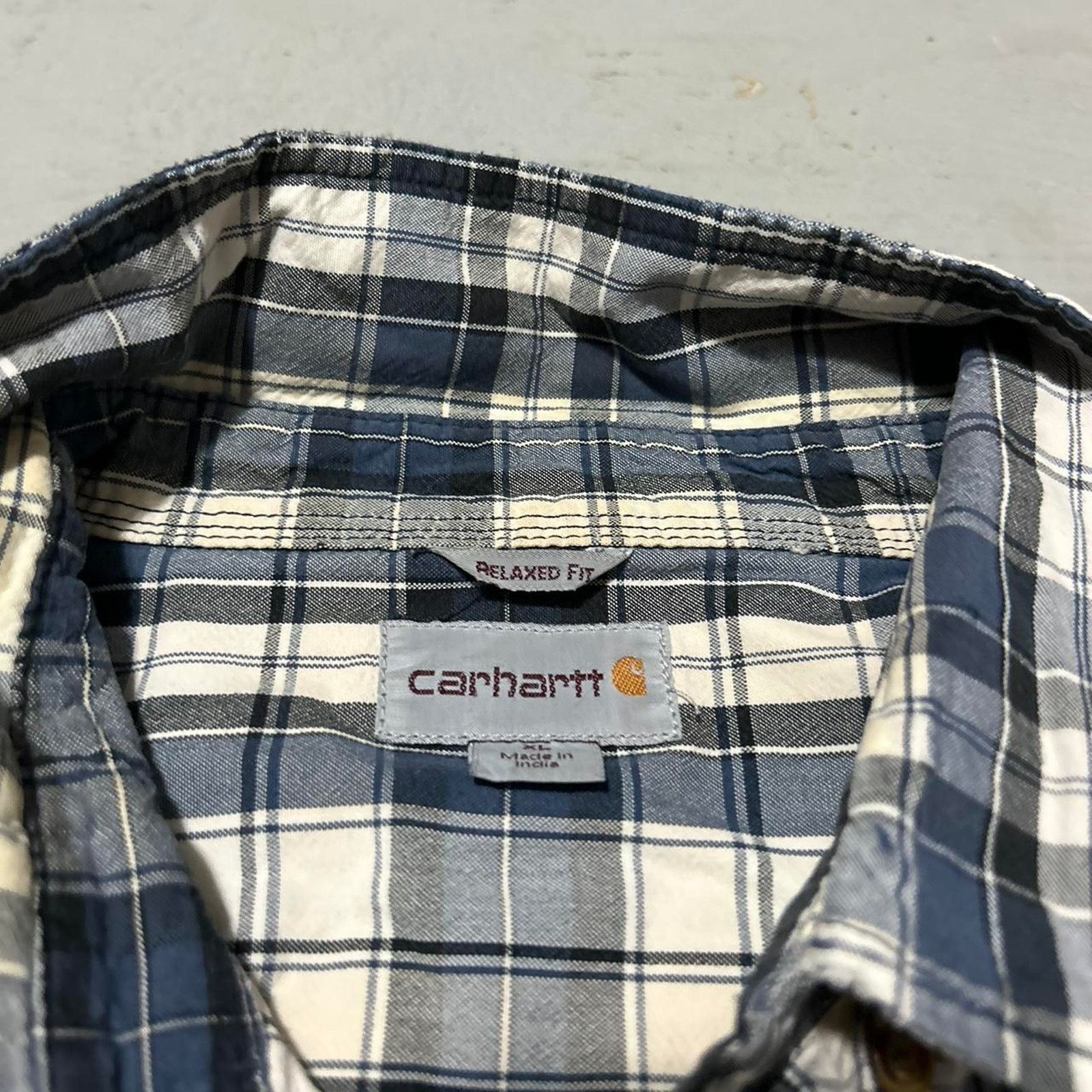 Carhartt **Carhartt Relaxed Fit Men's Plaid Short Sleeve Shirt Size US XL / EU 56 / 4 - 3 Thumbnail