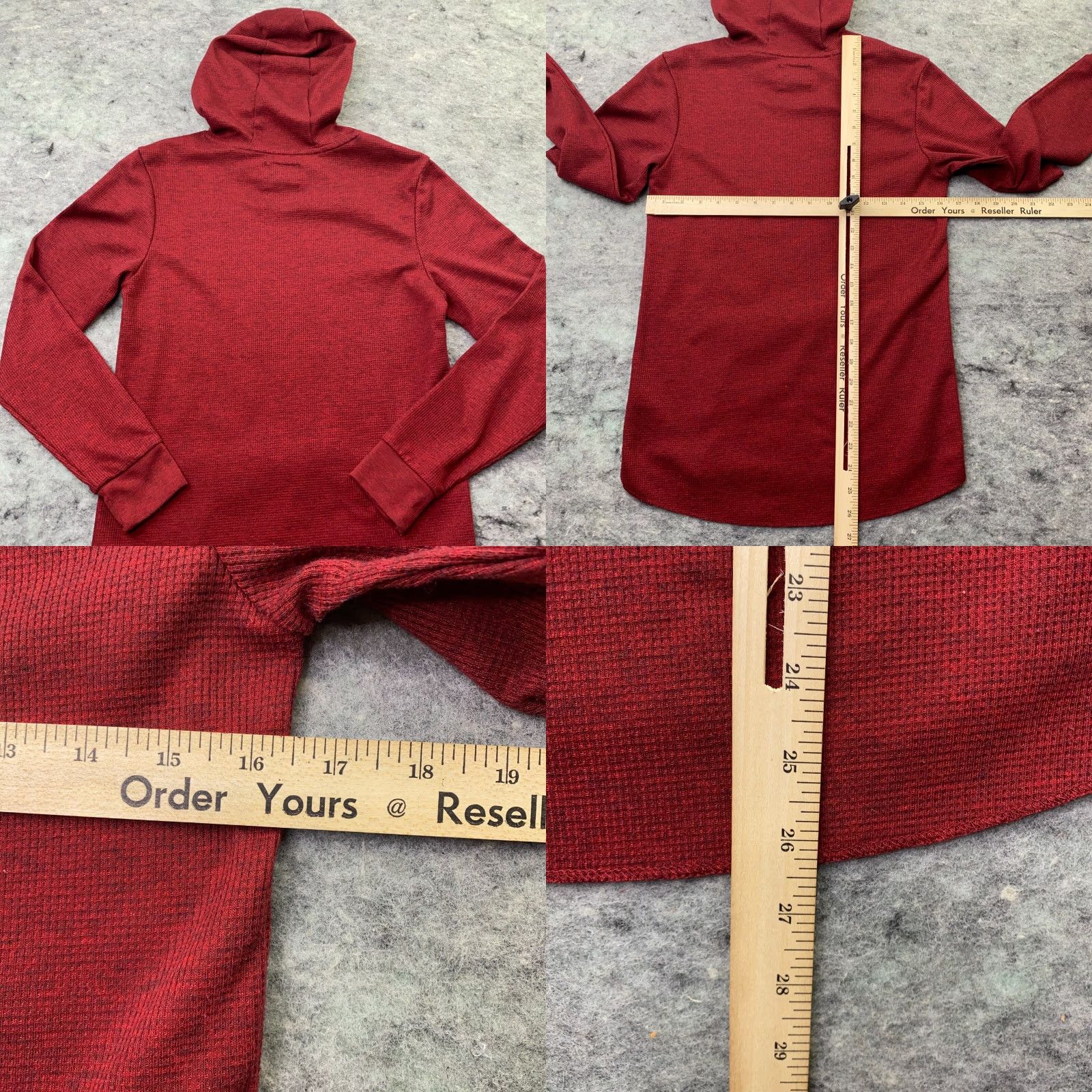Ecko Unltd. Ecko Unltd Mens Hoodie Small Red Hooded Sweatshirt Cotton Polyester Thermal Sweatshirt Hoodie Mens Red S Size US S / EU 44-46 / 1 - 8 Thumbnail