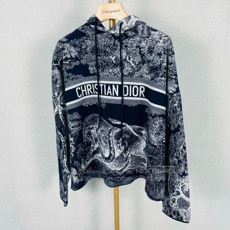 Dior Dior Jungle Series Knit Hoodie XS. Size US XS / EU 42 / 0 - 1 Thumbnail