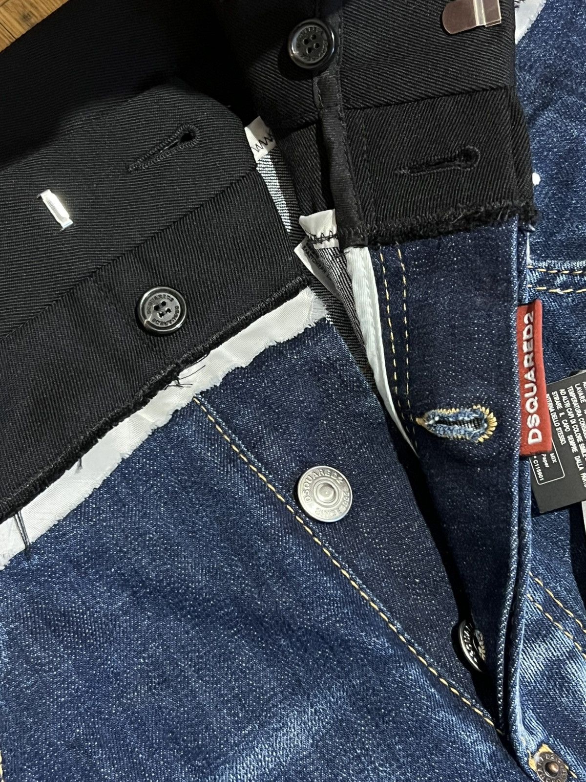 Dsquared2 DSQUARED2 Mid-Rise Straight-Leg Jeans Size US 30 / EU 46 - 10 Thumbnail