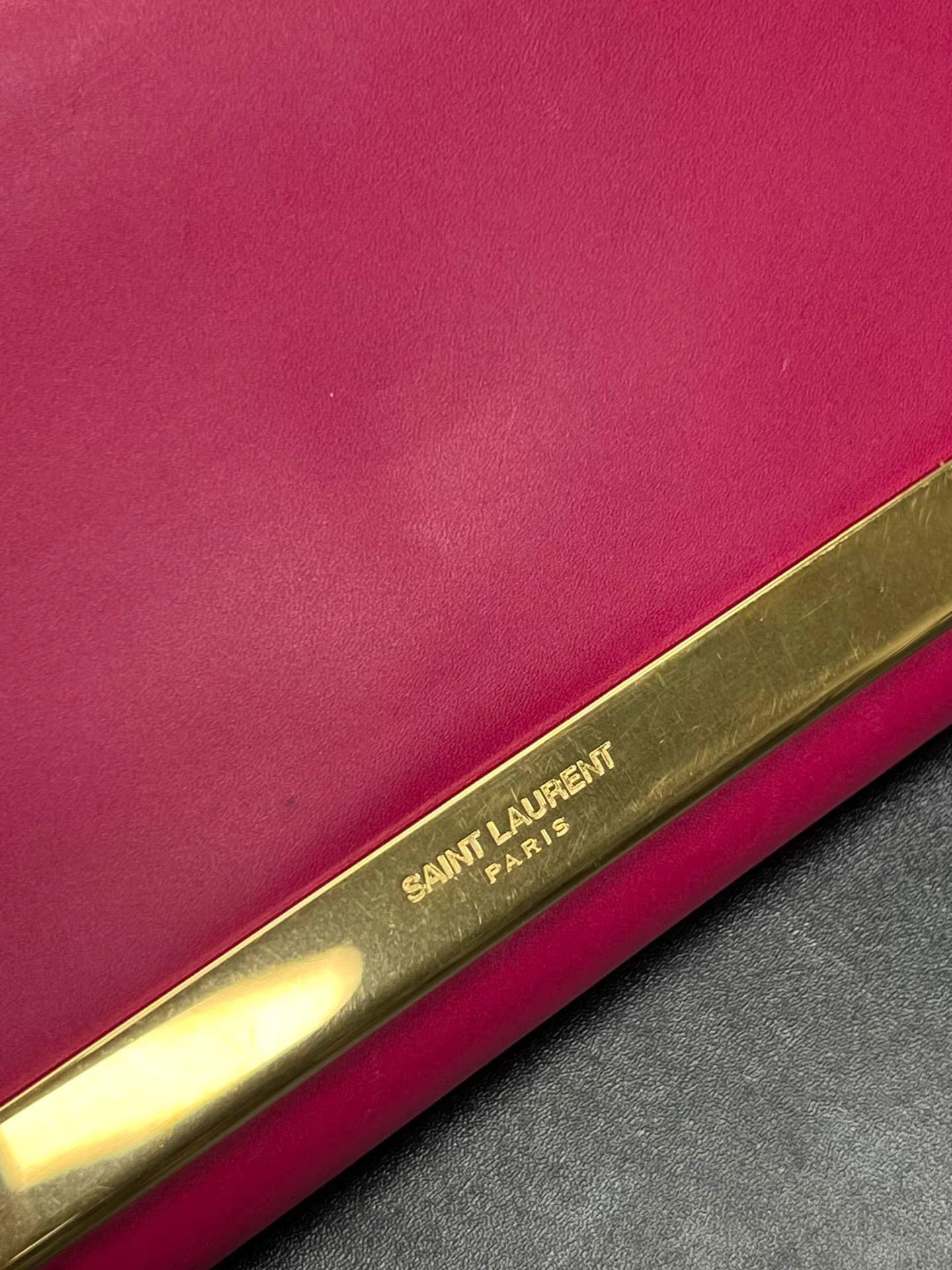 Saint Laurent Paris YSL Saint Laurent Magenta Flap Clutch K15 Size ONE SIZE - 2 Thumbnail