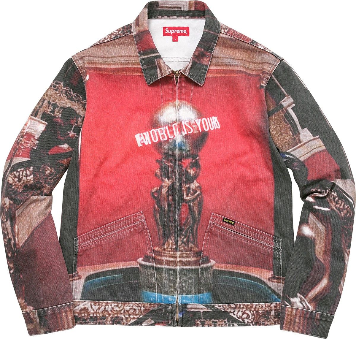 Supreme FW17 Supreme Scarface The World is Yours denim jacket Size US XL / EU 56 / 4 - 1 Thumbnail