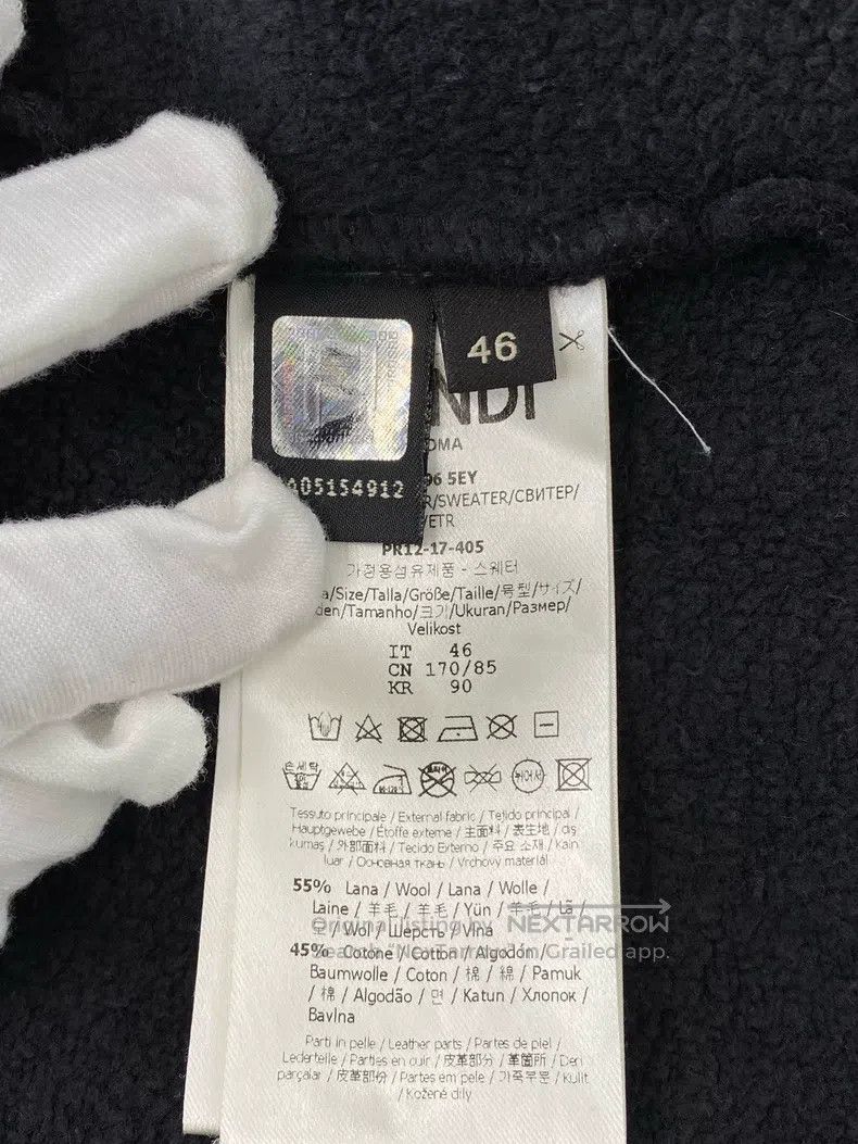 Fendi Fendi Little Monster Wool Blended Zip Hooded Sweatshirt Ja Size US S / EU 44-46 / 1 - 7 Thumbnail