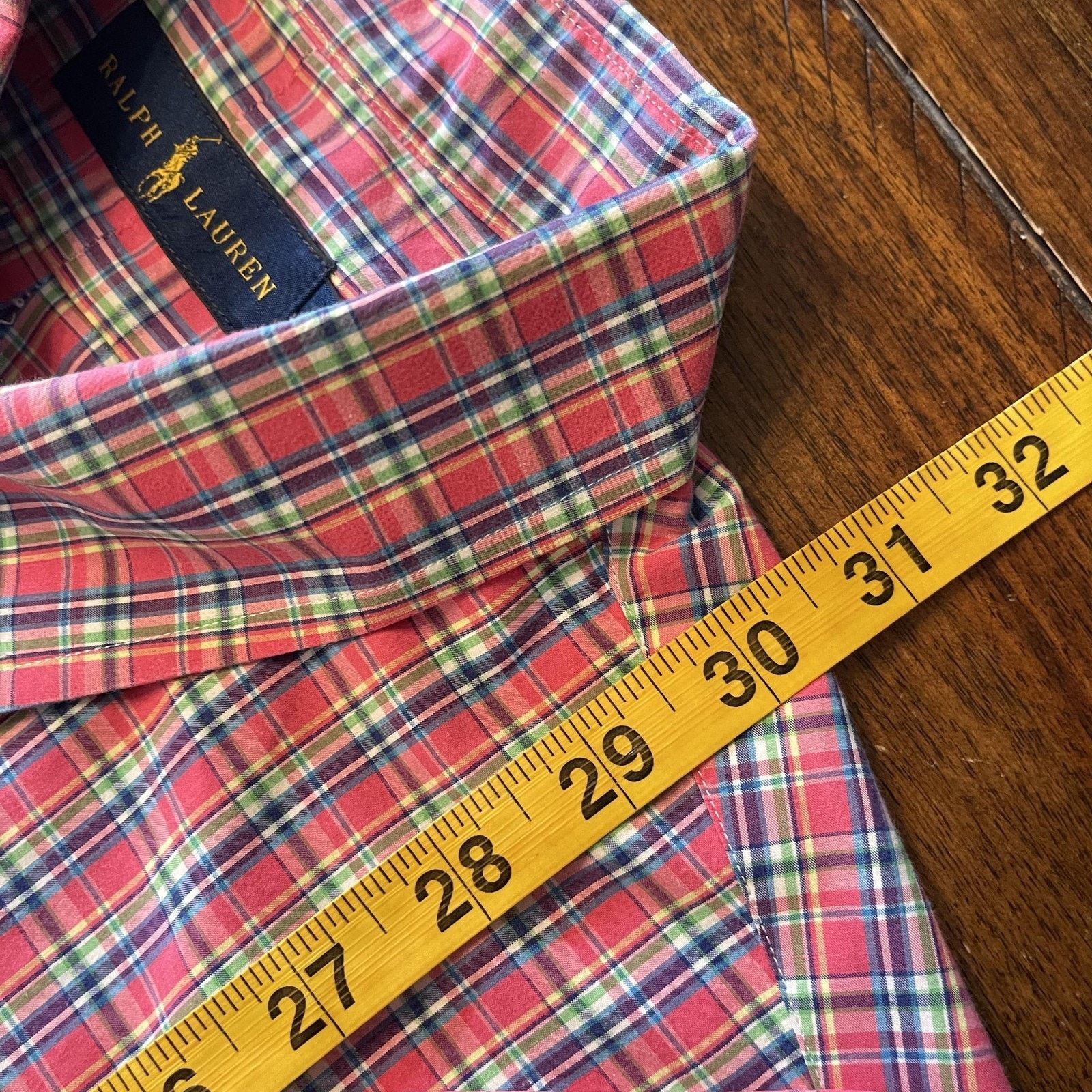 Ralph Lauren Polo Ralph Lauren Shirt L Plaid Button Down Collar Embroider Size US L / EU 52-54 / 3 - 8 Thumbnail