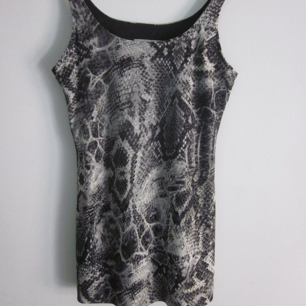 Vintage Linda Segal Vintage Tanktop Snakeskin Pattern Stretch Tank S Size XS / US 0-2 / IT 36-38 - 7 Thumbnail