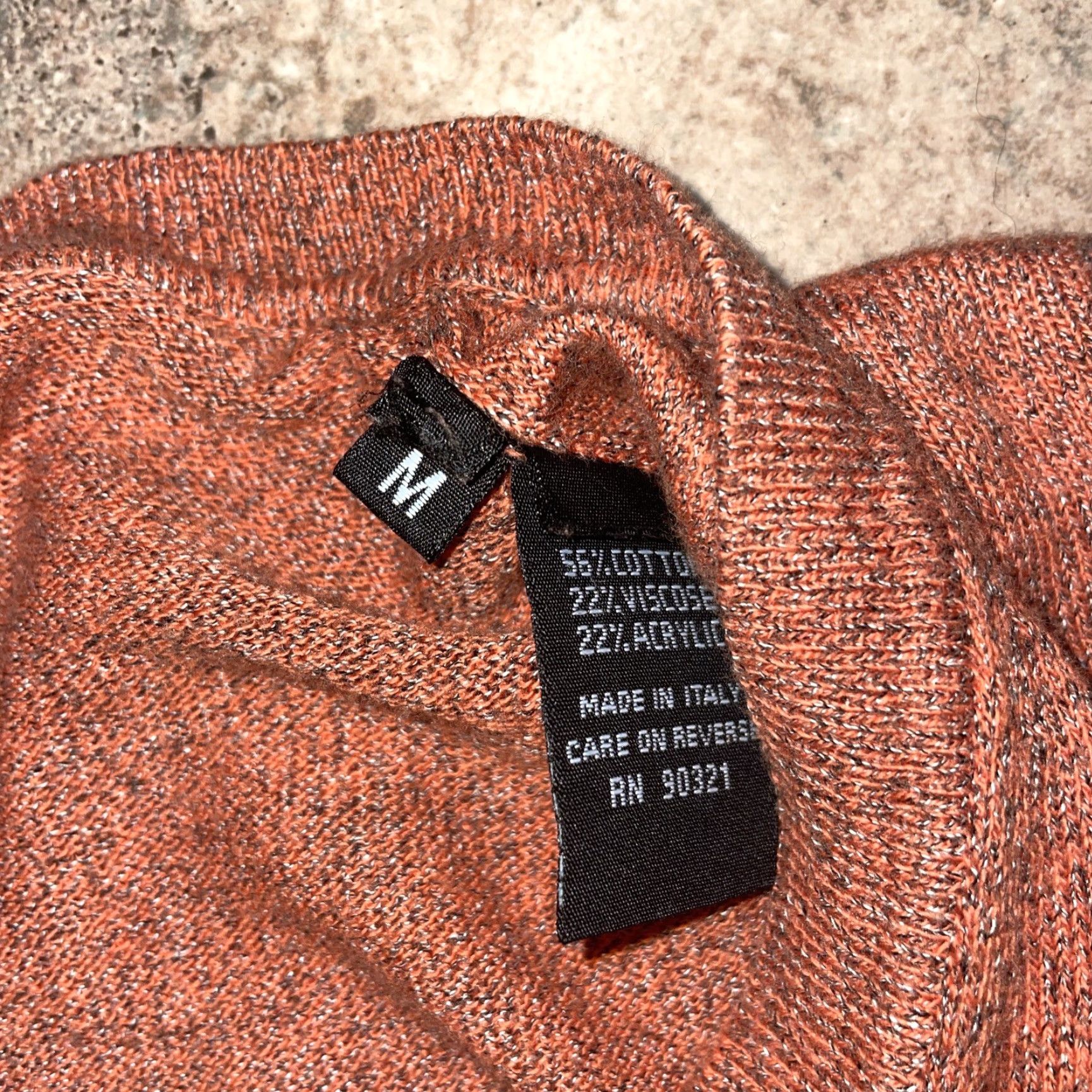 Vintage Campbell Sweater Mens M Orange Lightweight Pullover Size US M / EU 48-50 / 2 - 3 Thumbnail